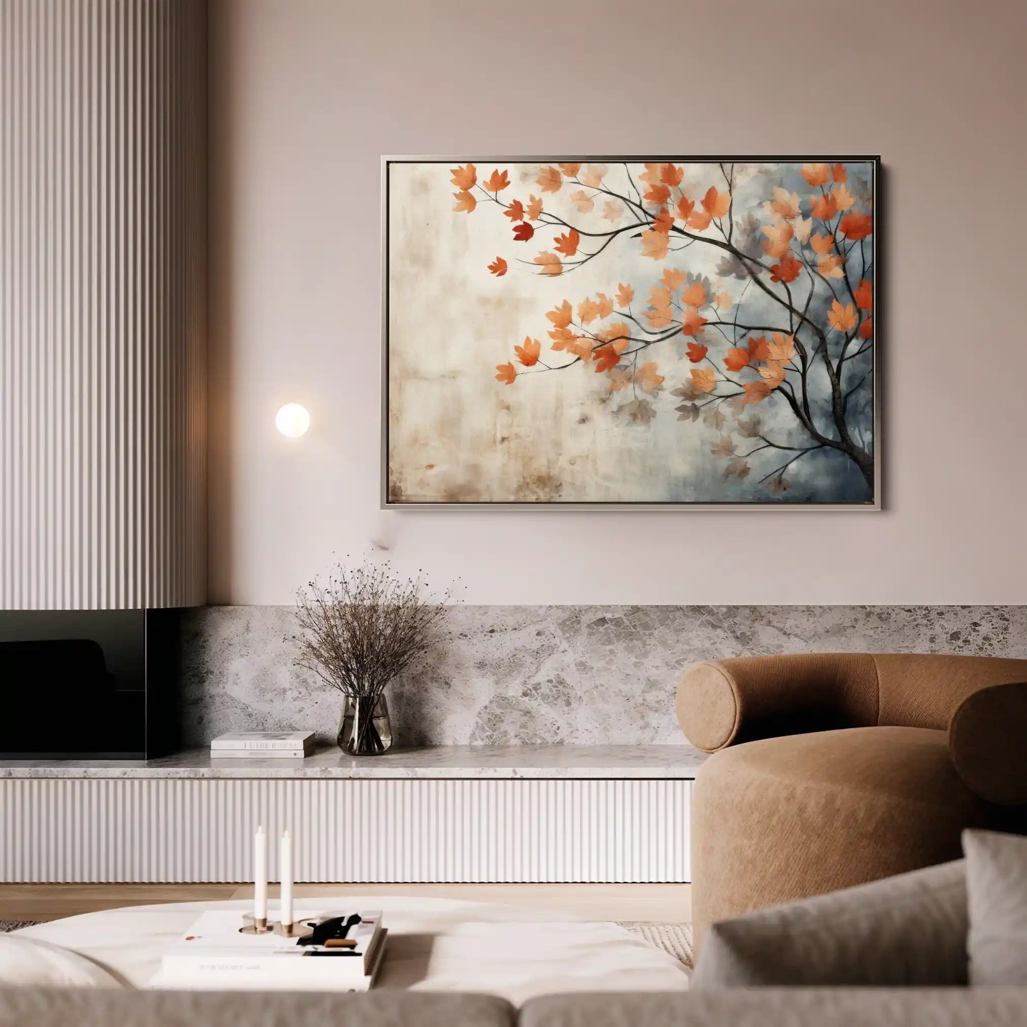 Floral Canvas Wall Art WAD025-F 90 x 60 cm / Stretched on hidden frame