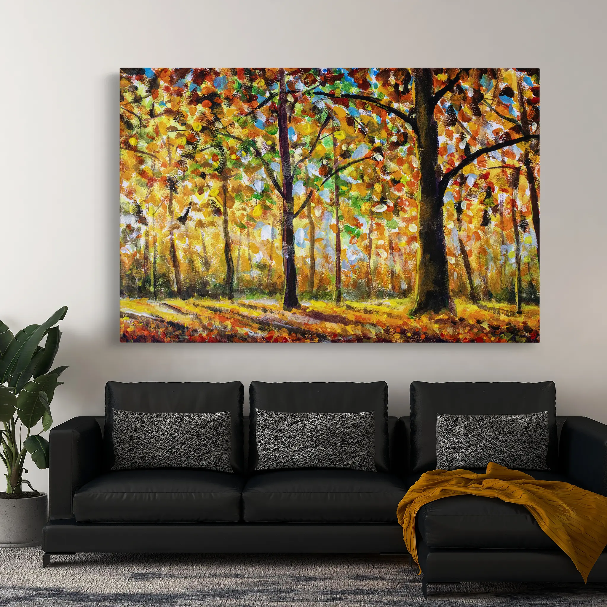 Landscape Canvas Wall Art WAD025-L 90 x 60 cm / Stretched on hidden frame