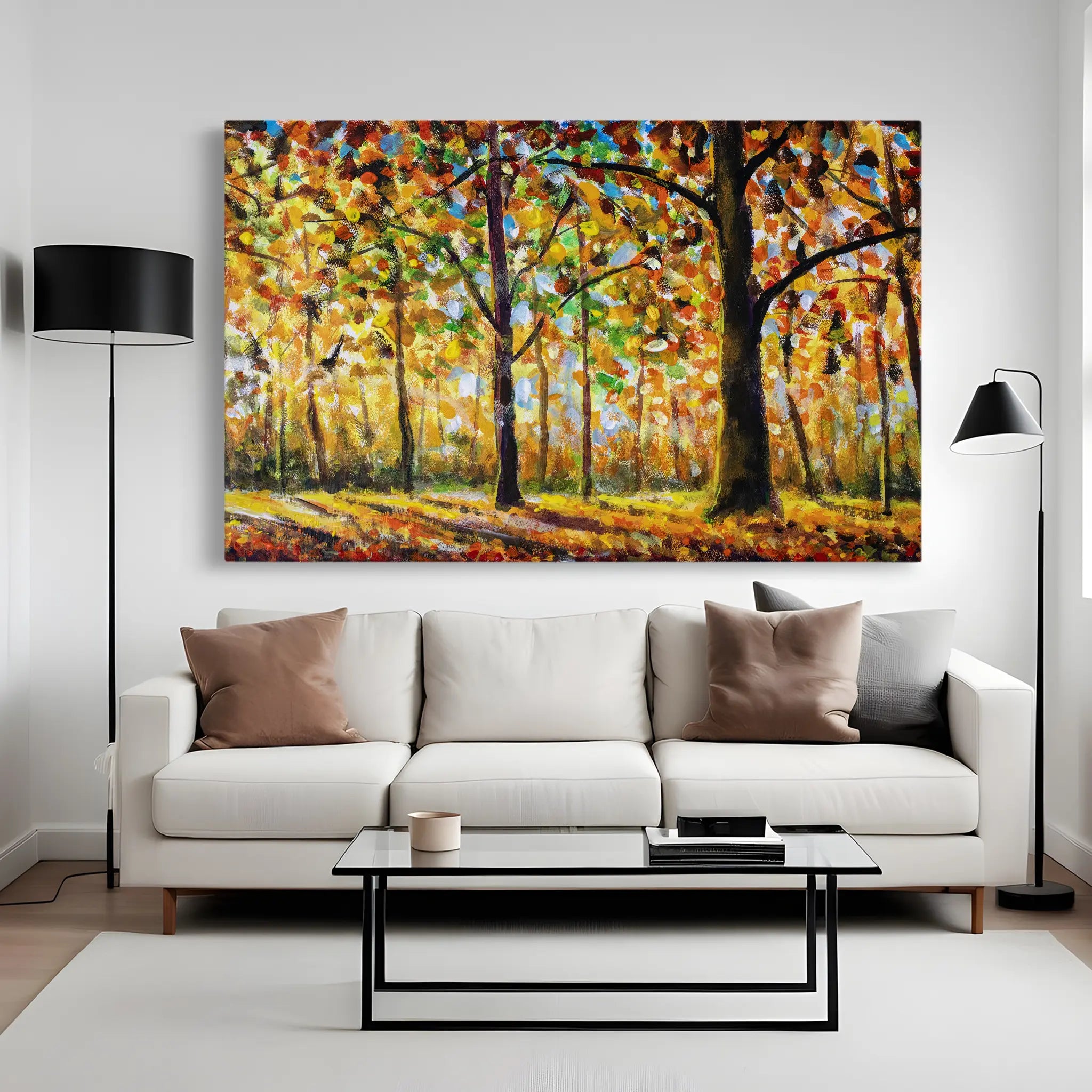 Landscape Canvas Wall Art WAD025-L 90 x 60 cm / Stretched on hidden frame