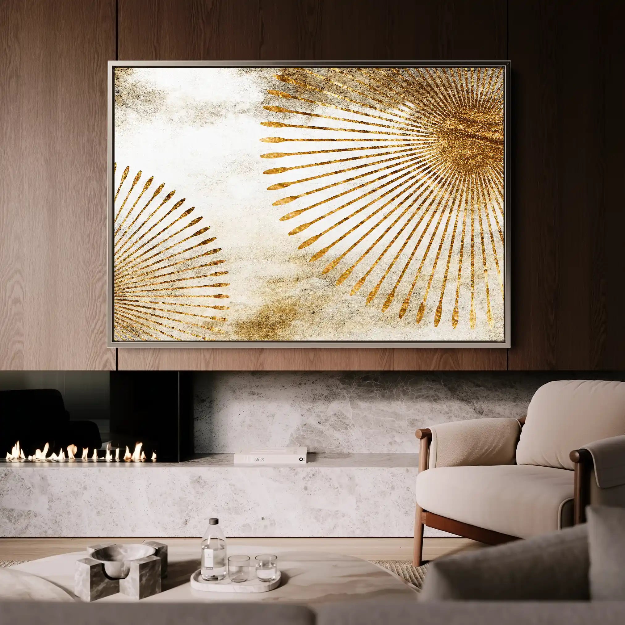 Abstract Canvas Wall Art WAD026-A 90 x 60 cm / Stretched on hidden frame