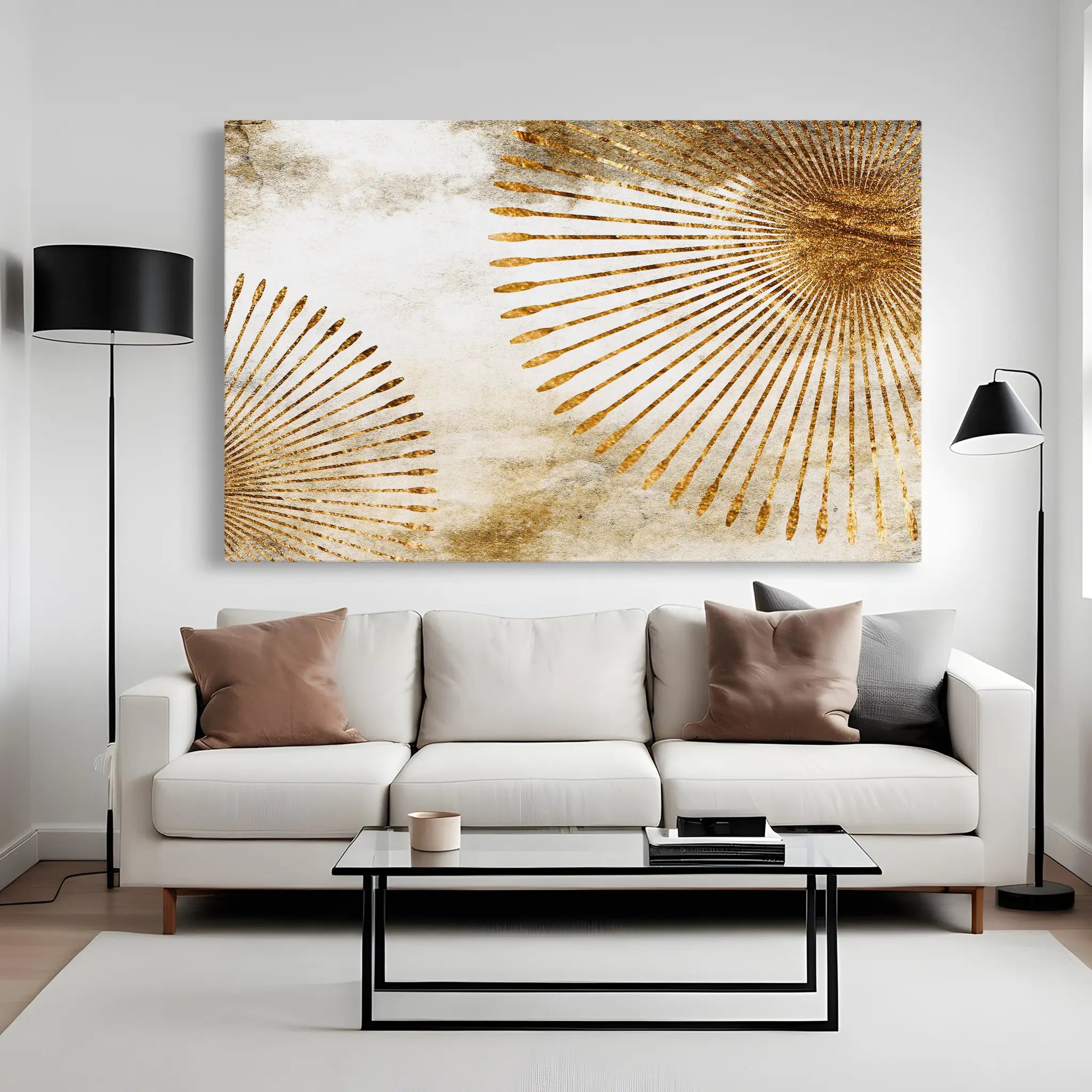 Abstract Canvas Wall Art WAD026-A 90 x 60 cm / Stretched on hidden frame