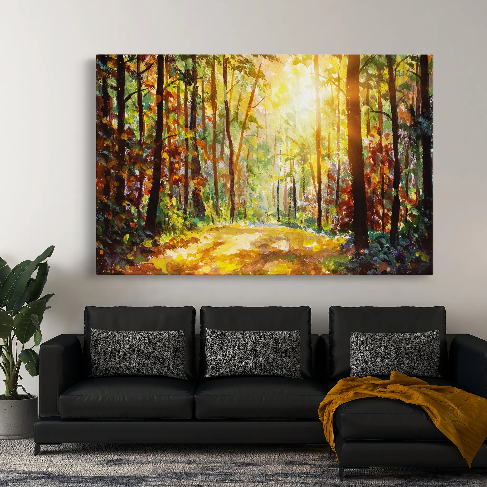 Landscape Canvas Wall Art WAD026-L 90 x 60 cm / Stretched on hidden frame