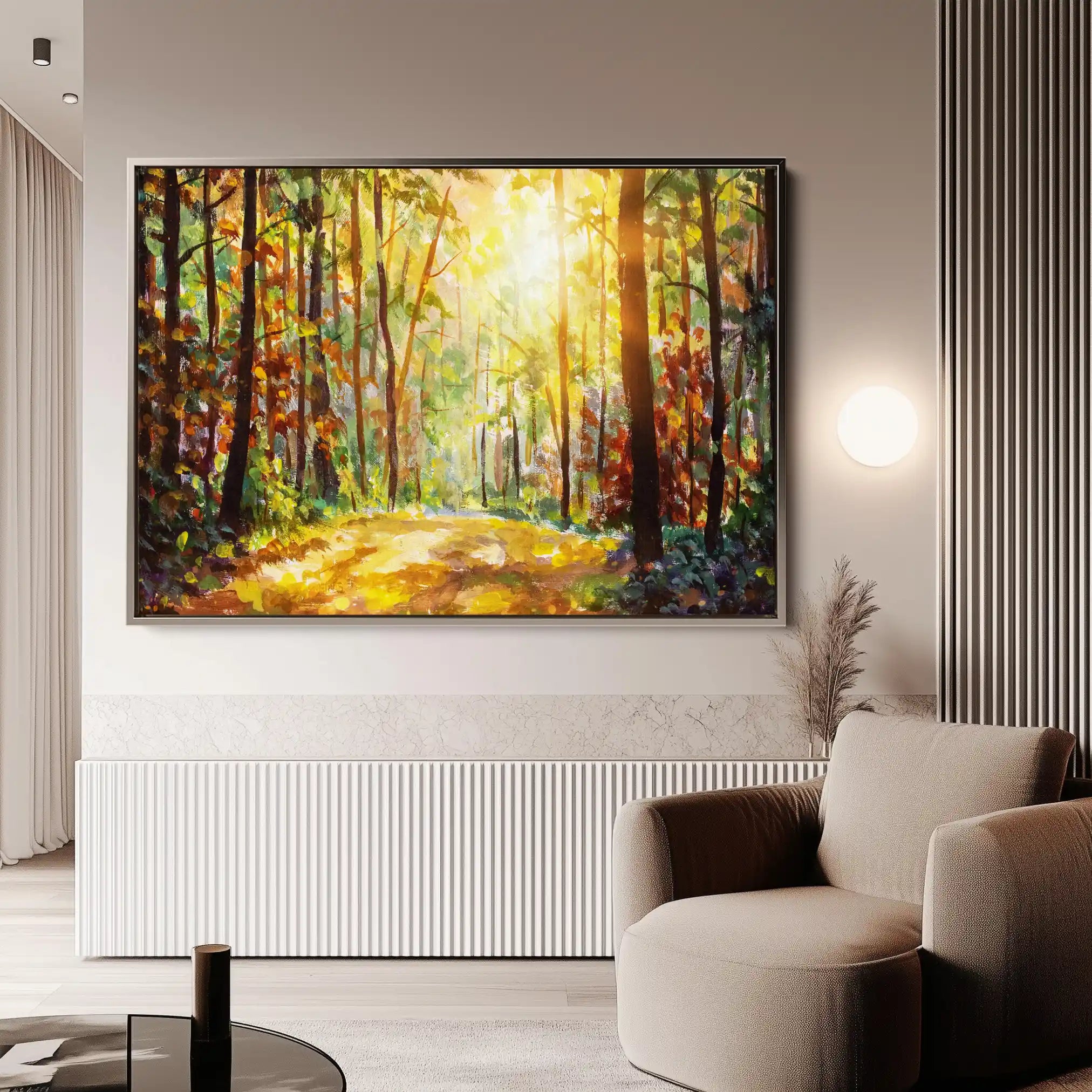 Landscape 026 Canvas Art 90 x 60 cm / Stretched on hidden frame
