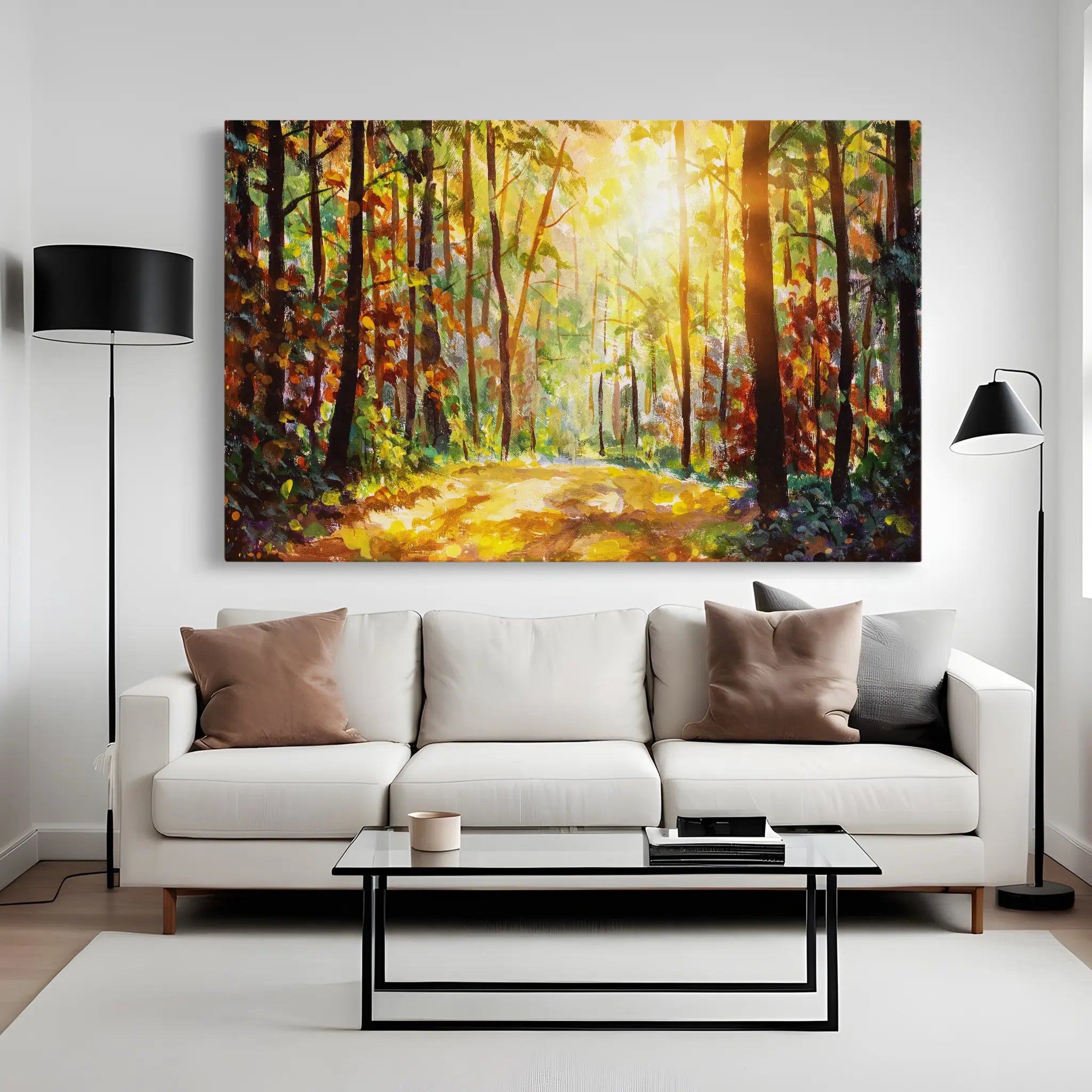 Landscape Canvas Wall Art WAD026-L 90 x 60 cm / Stretched on hidden frame