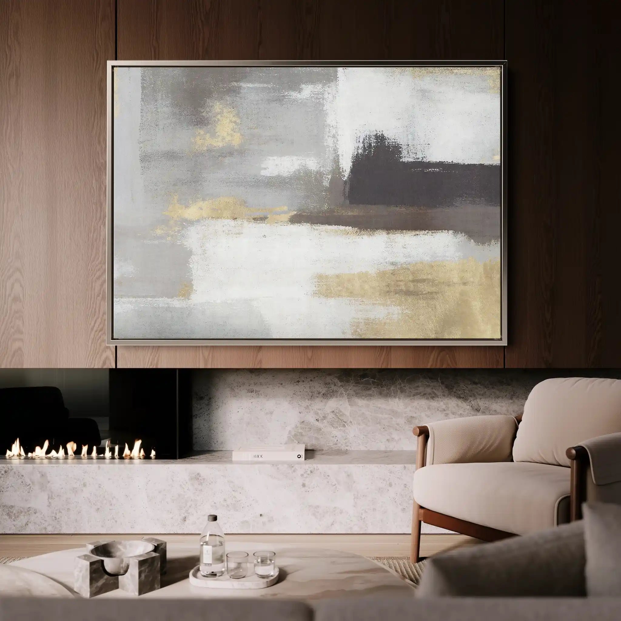 Abstract 027 Canvas Art 60 x 40 cm / Stretched on hidden frame