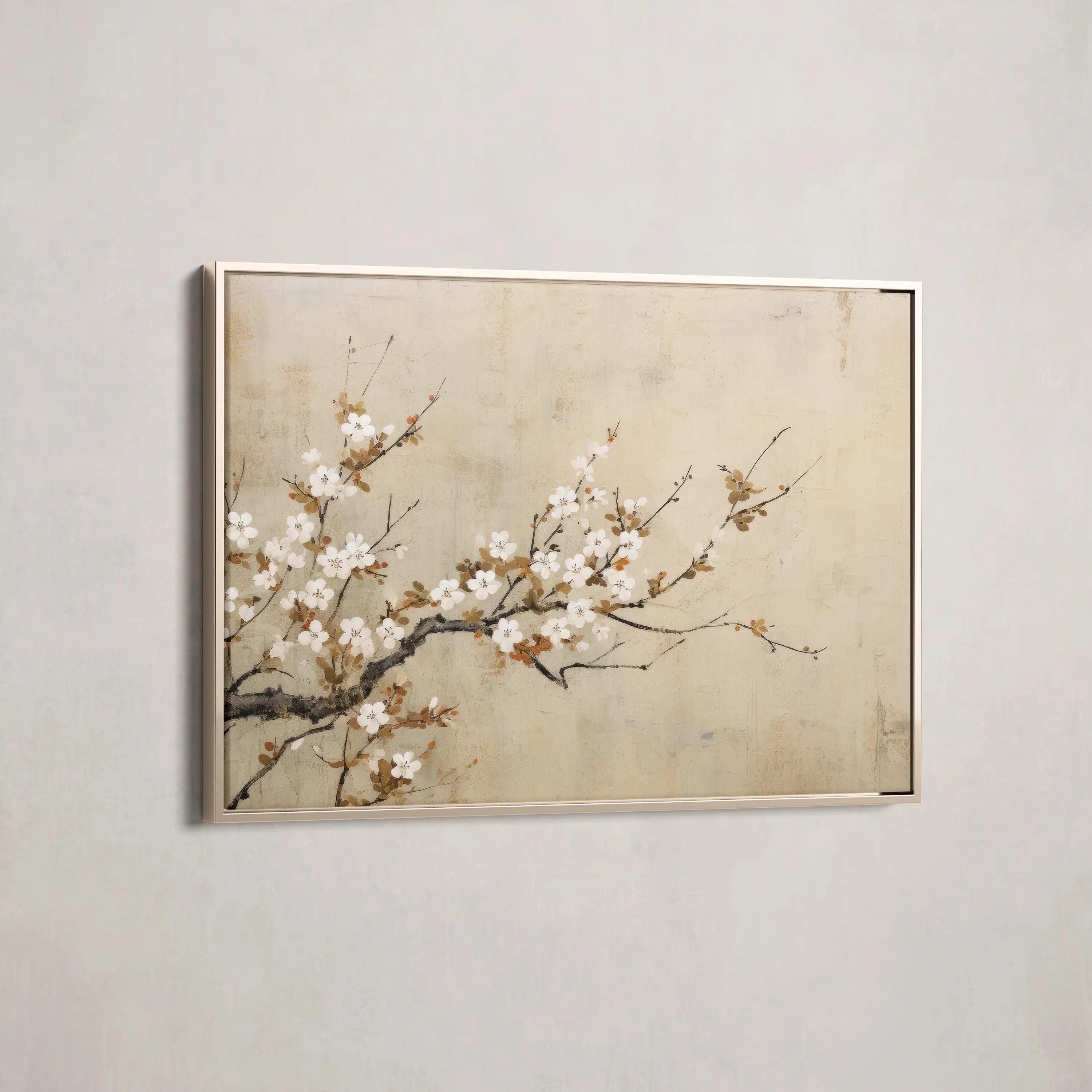 Floral Canvas Wall Art WAD027-F 90 x 60 cm / Stretched on hidden frame