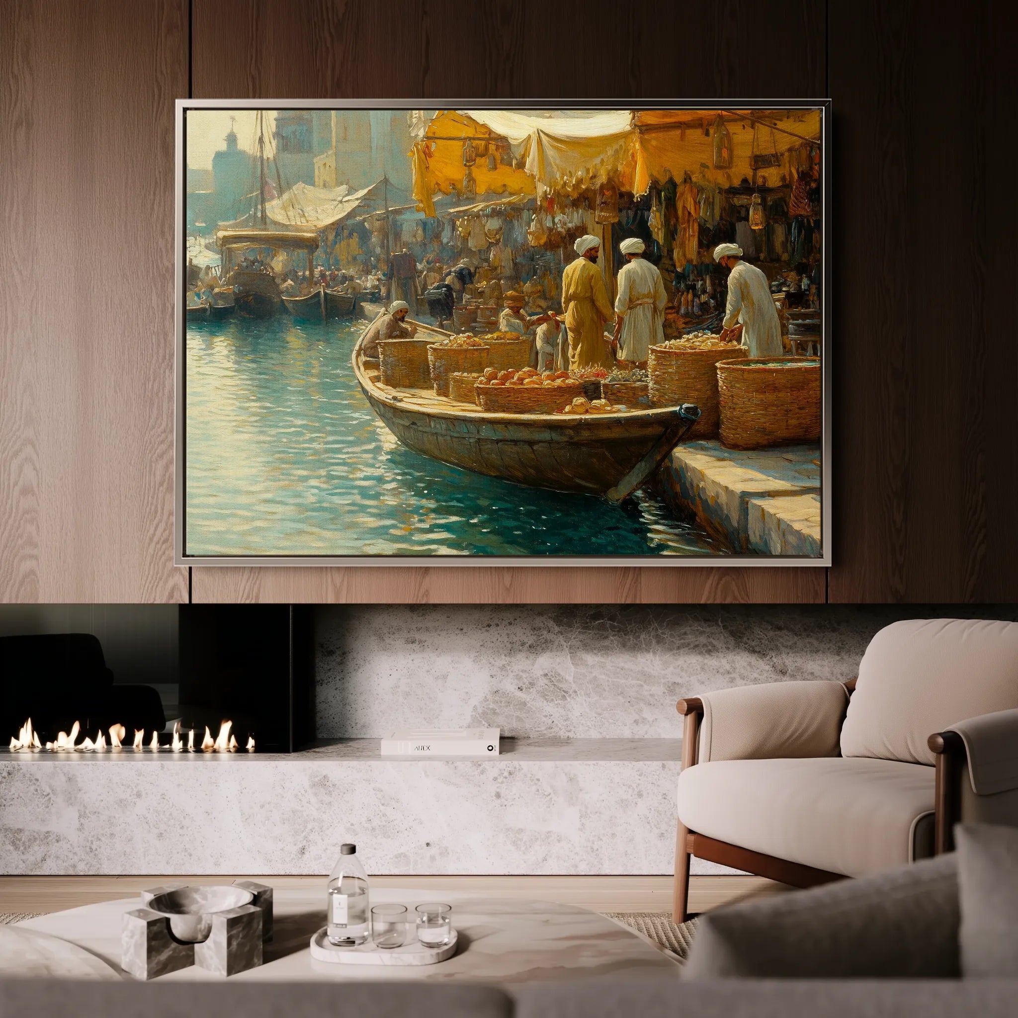Orientalist Canvas Wall Art WAD027-OR 90 x 60 cm / Stretched on hidden frame