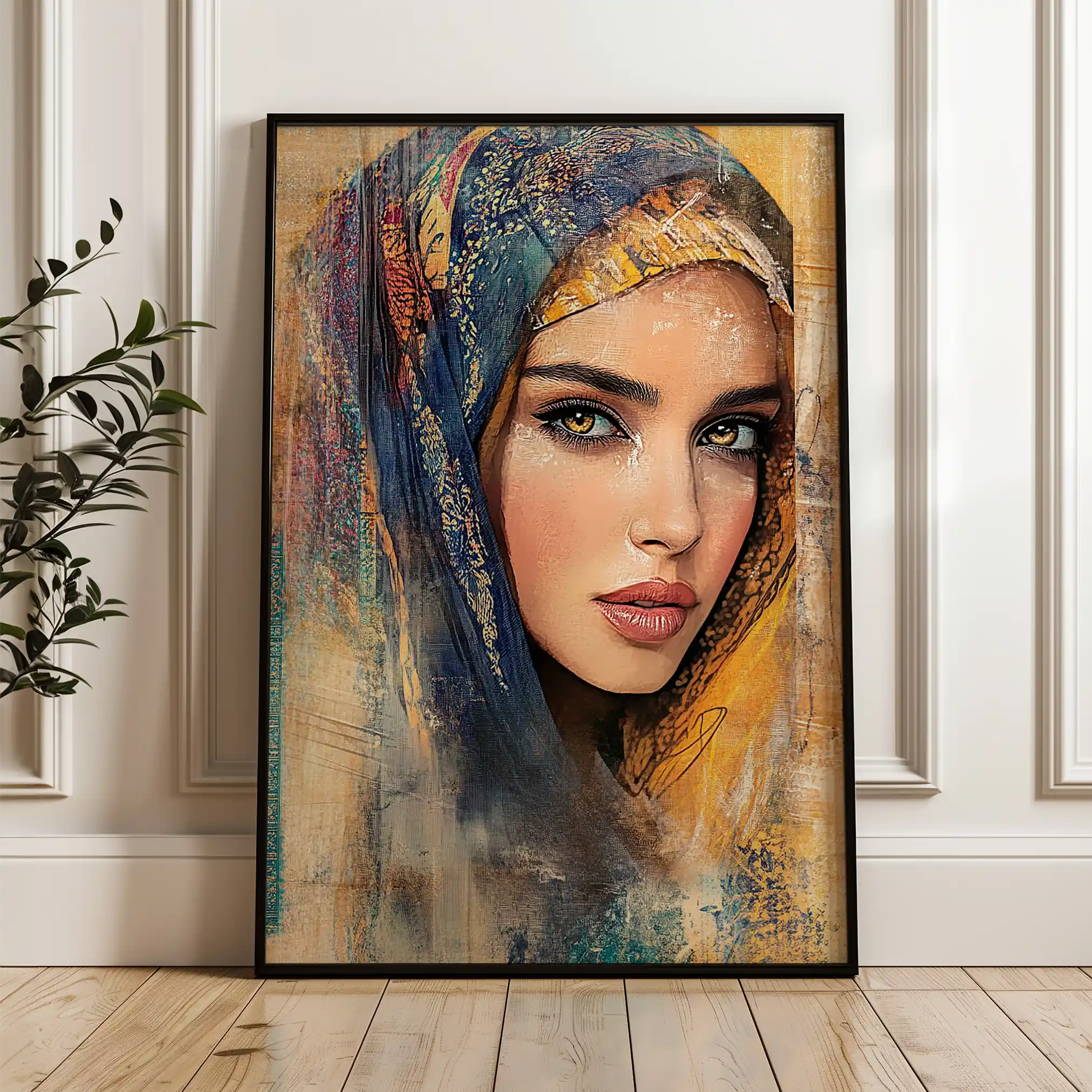 Portrait 027 Canvas Art 90 x 60 cm / Stretched on hidden frame