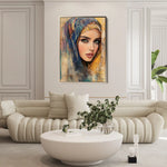 Portrait 027 Canvas Art 90 x 60 cm / Stretched on hidden frame