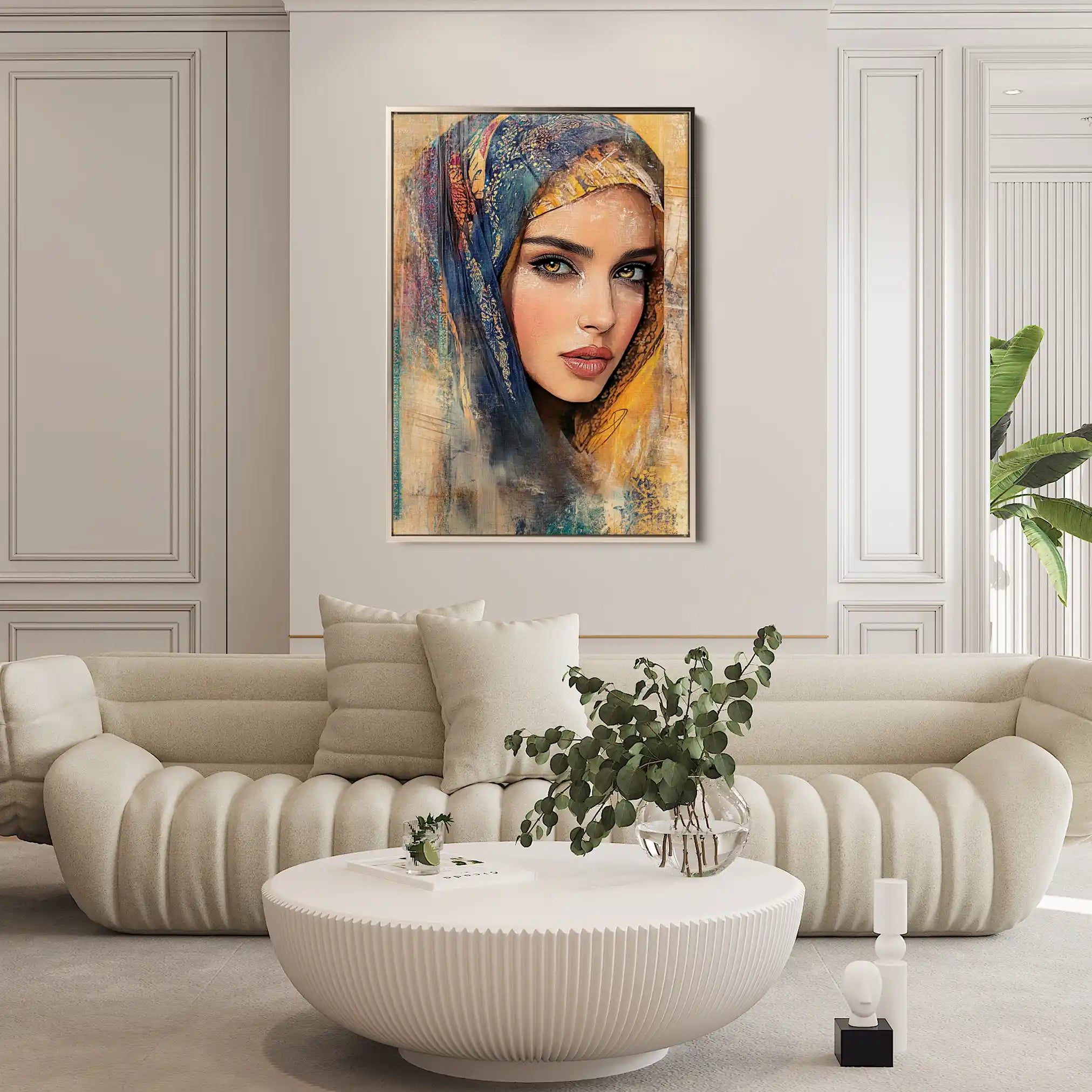 Portrait 027 Canvas Art 90 x 60 cm / Stretched on hidden frame