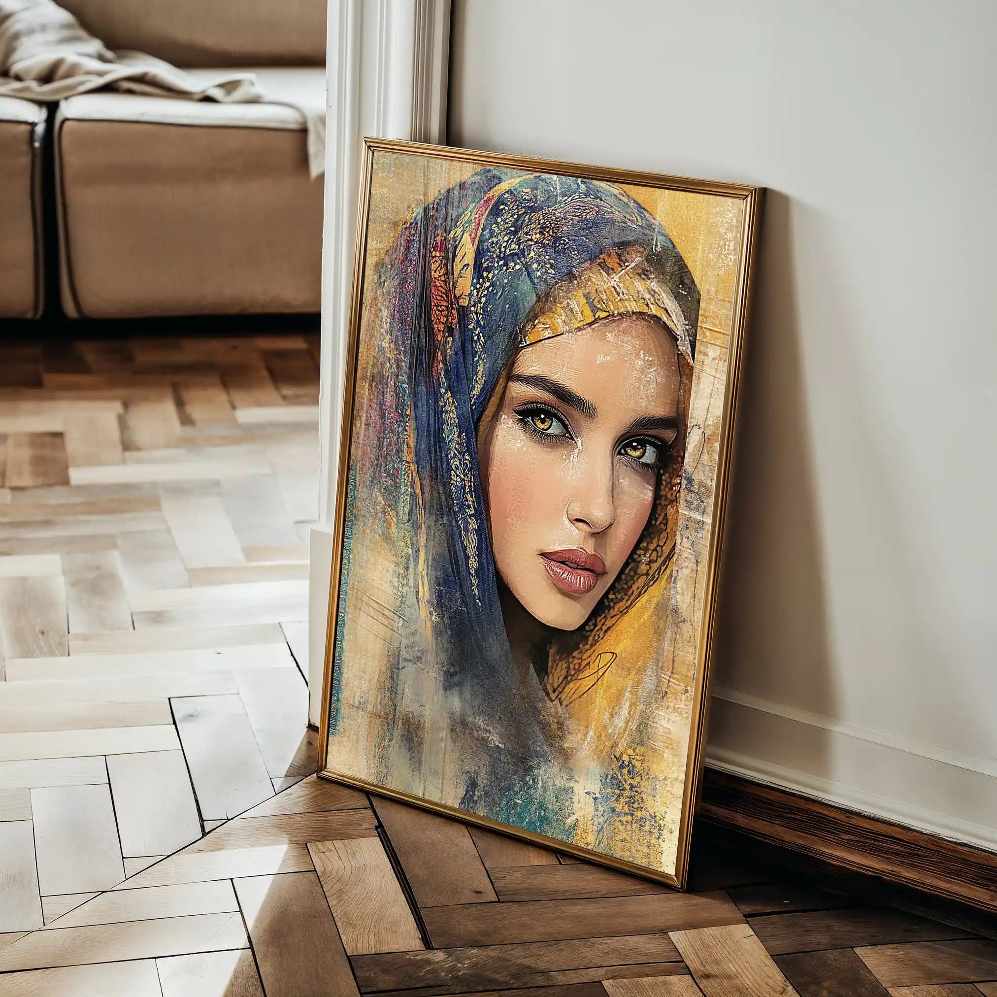 Portrait 027 Canvas Art 90 x 60 cm / Stretched on hidden frame