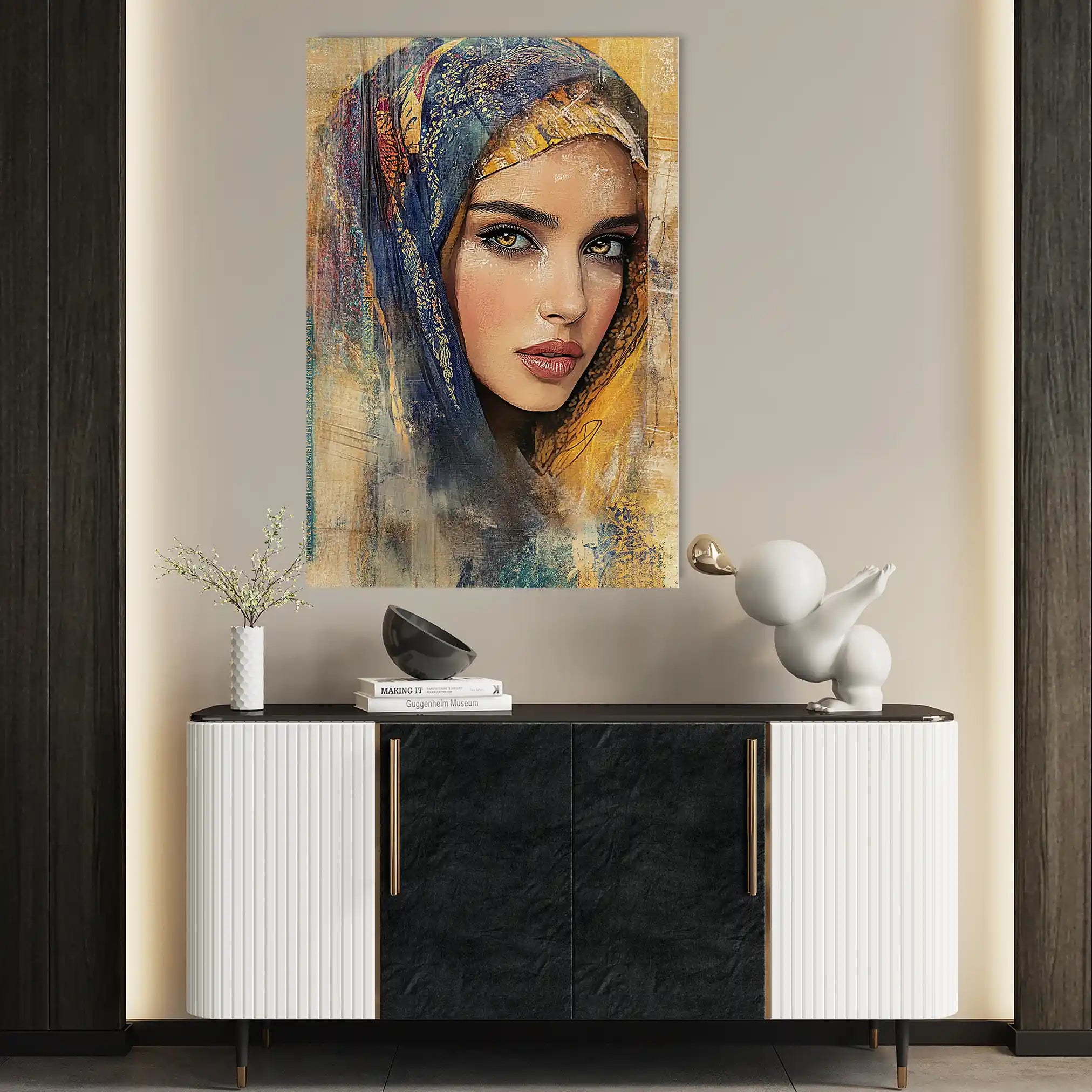 Portrait 027 Canvas Art 90 x 60 cm / Stretched on hidden frame