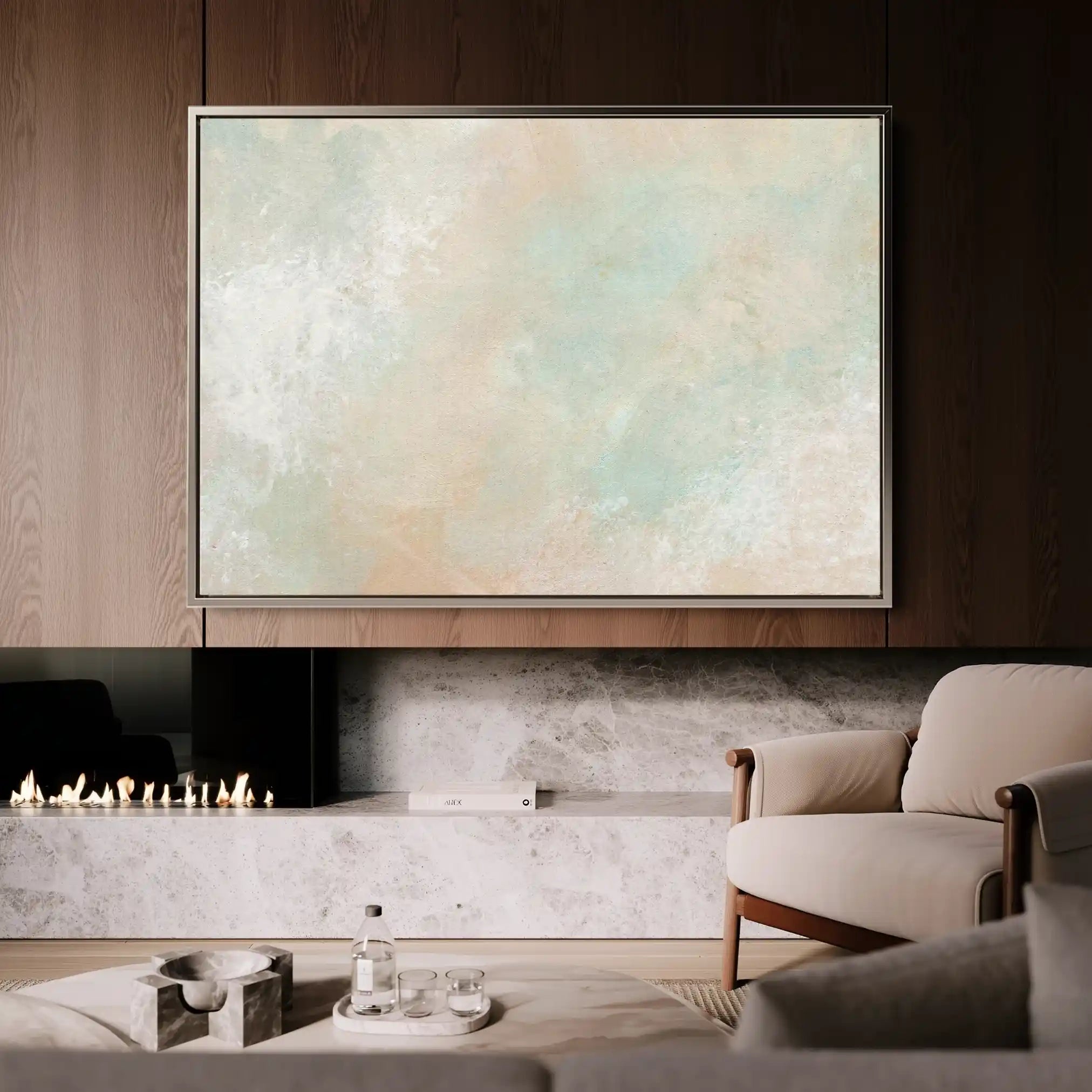 Abstract Canvas Wall Art WAD028-A 90 x 60 cm / Stretched on hidden frame