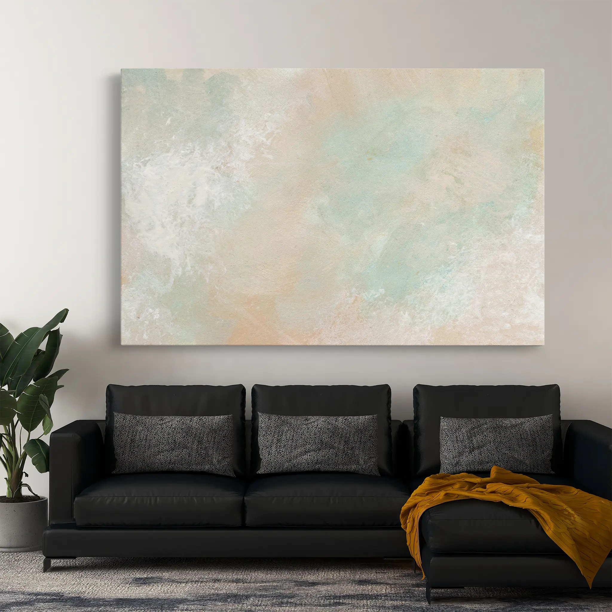 Abstract Canvas Wall Art WAD028-A 90 x 60 cm / Stretched on hidden frame