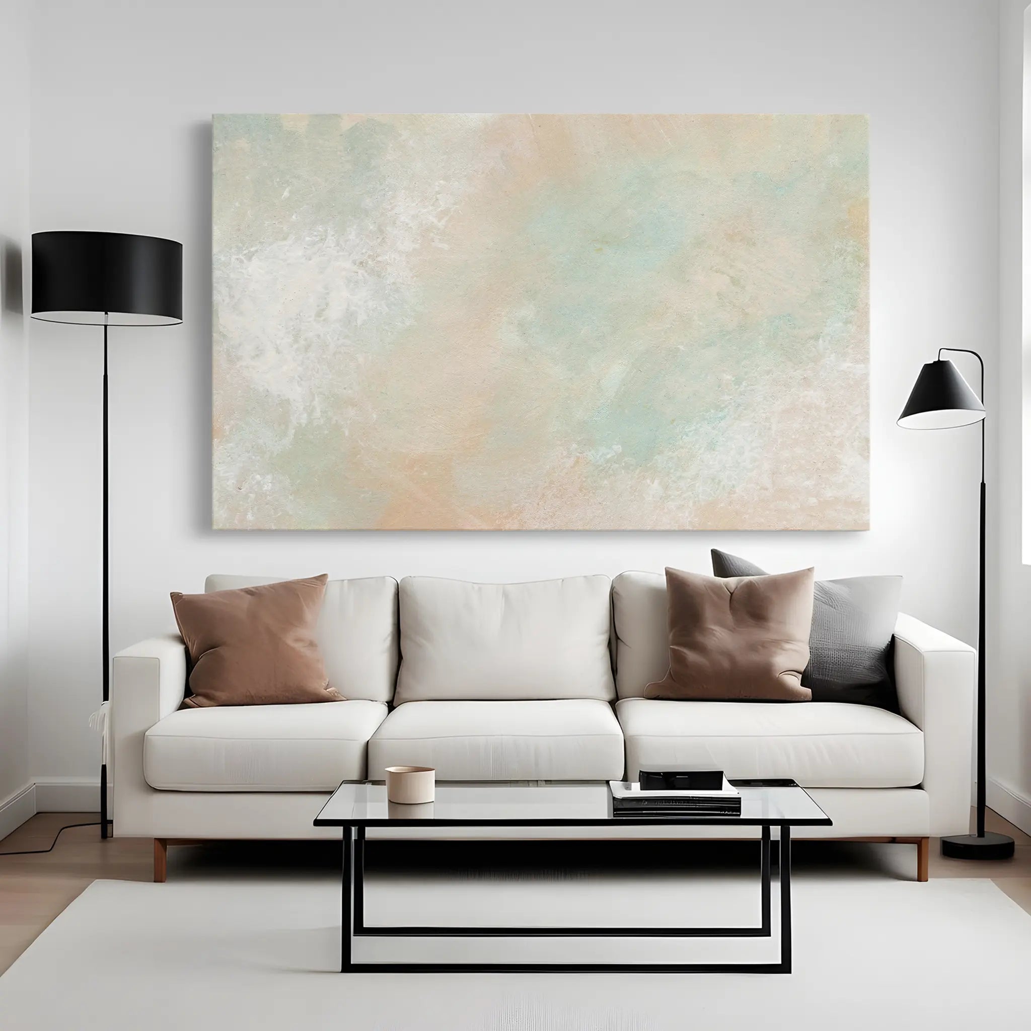 Abstract Canvas Wall Art WAD028-A 90 x 60 cm / Stretched on hidden frame