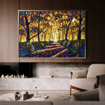 Landscape 028 Canvas Art 90 x 60 cm / Stretched on hidden frame