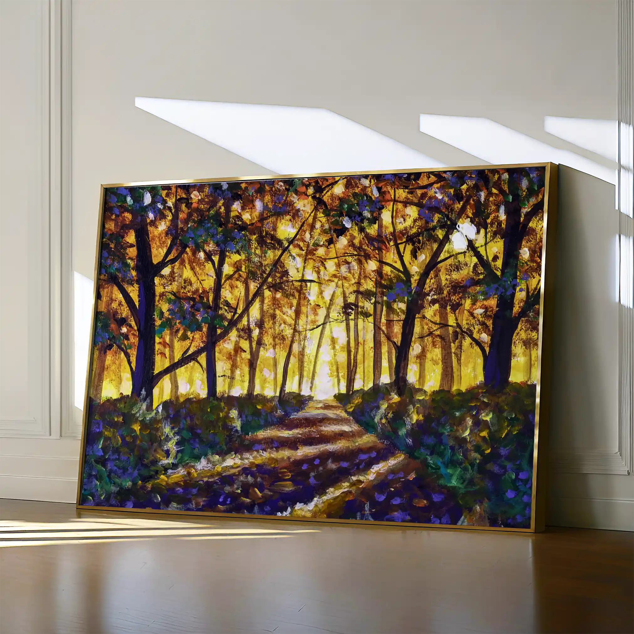 Landscape 028 Canvas Art 90 x 60 cm / Stretched on hidden frame