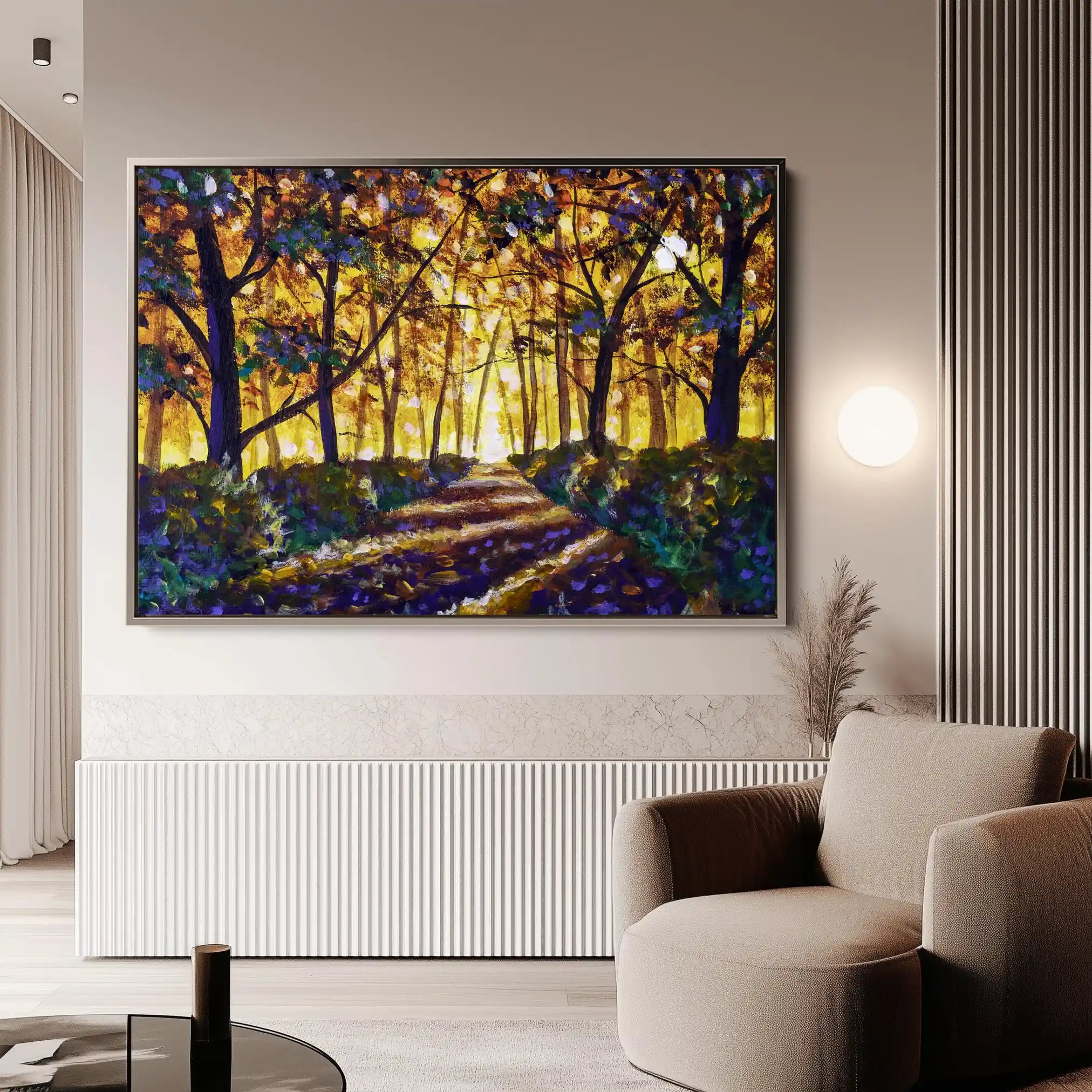 Landscape 028 Canvas Art 90 x 60 cm / Stretched on hidden frame