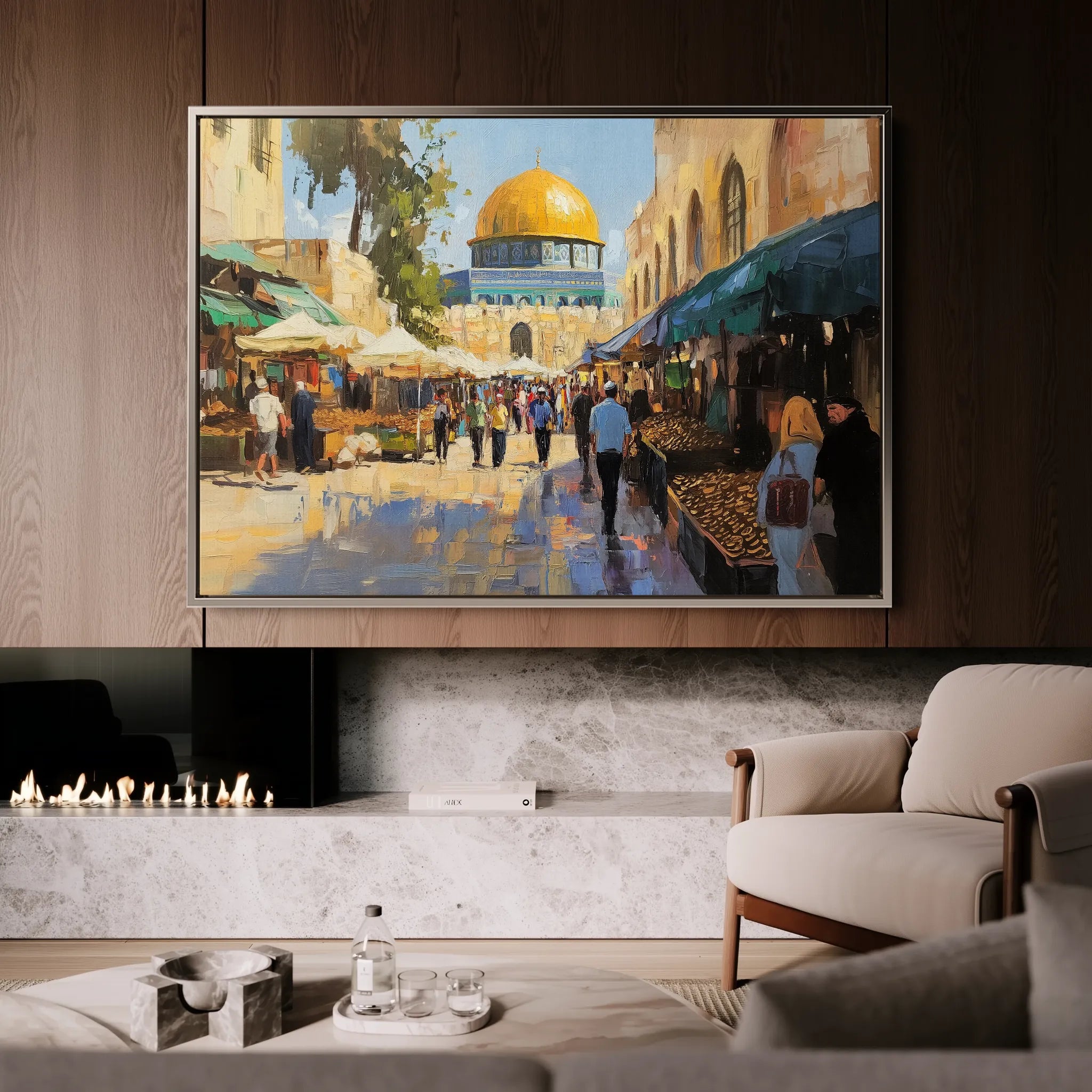 Palestine Canvas Wall Art WAD028-PL 90 x 60 cm / Stretched on hidden frame