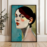 Portrait 028 Canvas Art 90 x 60 cm / Stretched on hidden frame