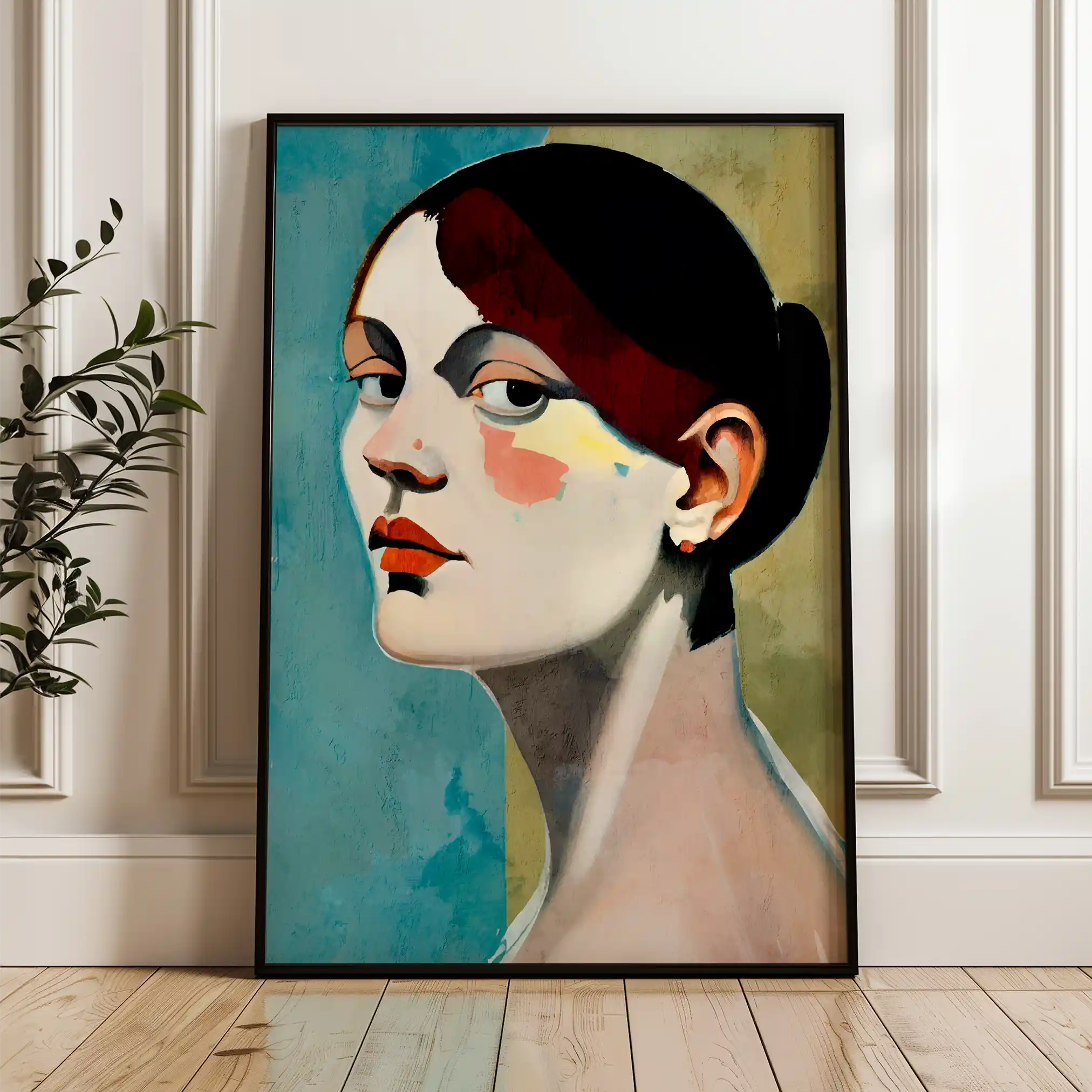 Portrait 028 Canvas Art 90 x 60 cm / Stretched on hidden frame