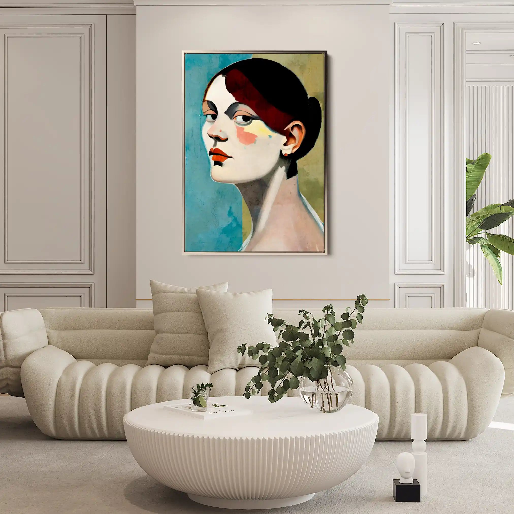 Portrait 028 Canvas Art 90 x 60 cm / Stretched on hidden frame