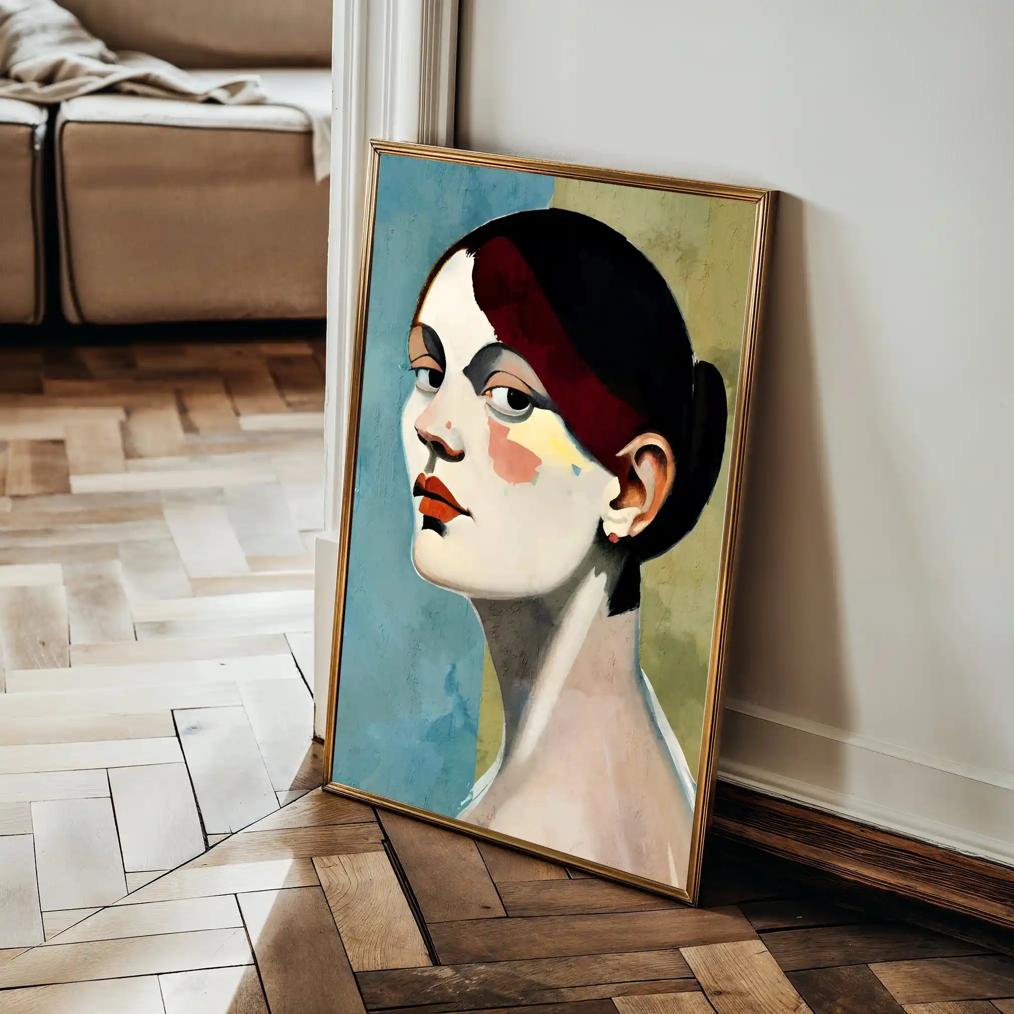 Portrait 028 Canvas Art 90 x 60 cm / Stretched on hidden frame