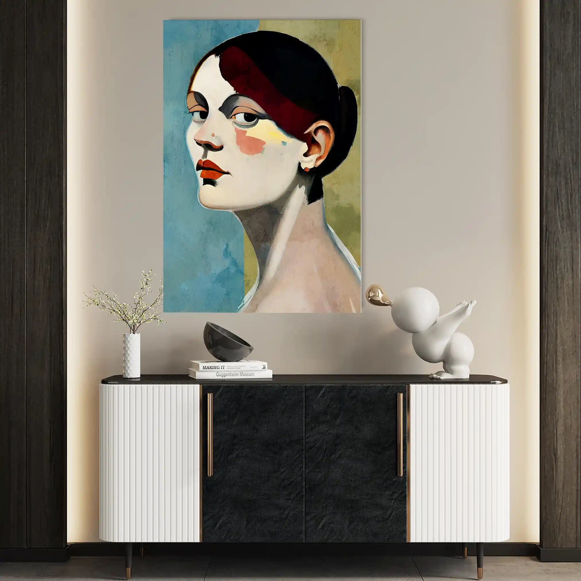 Portrait 028 Canvas Art 90 x 60 cm / Stretched on hidden frame