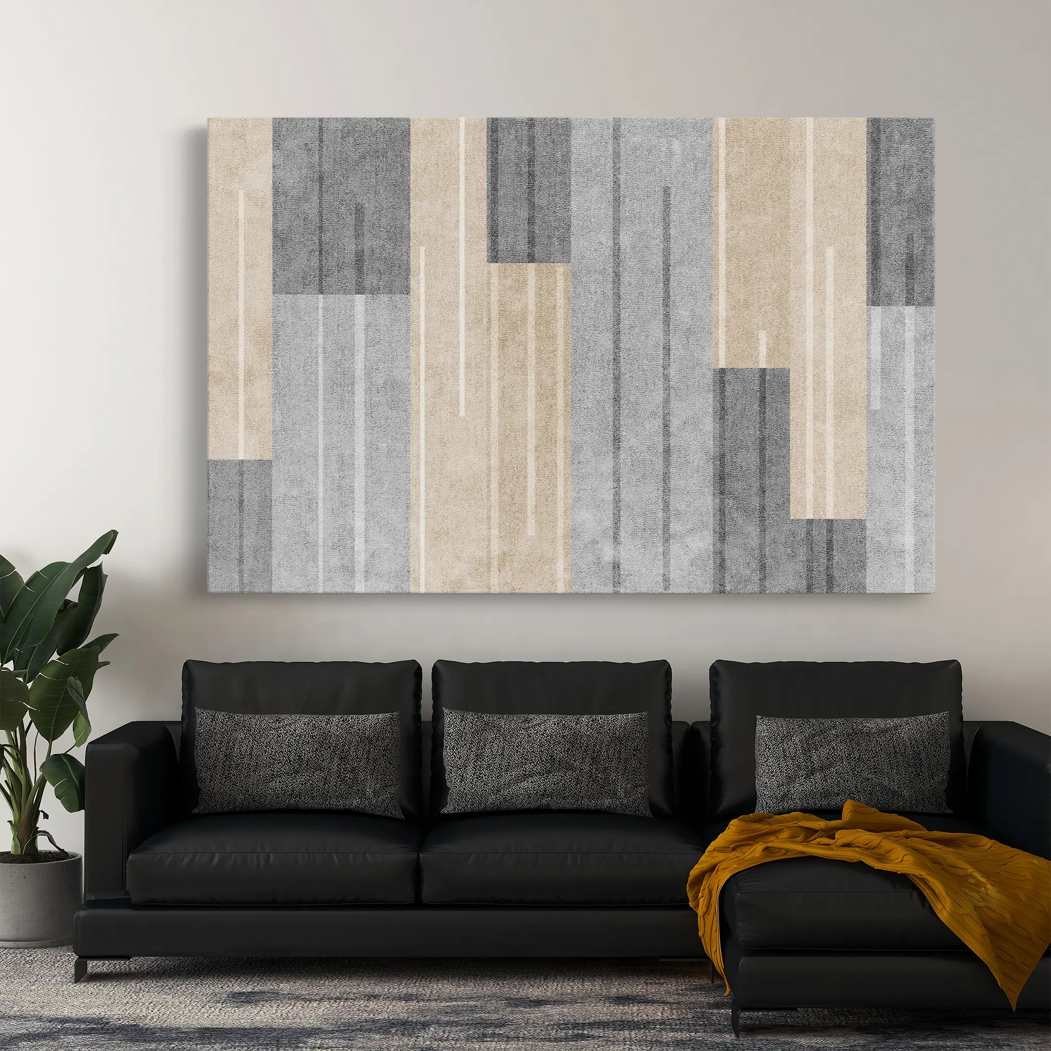 Abstract Canvas Wall Art WAD029-A 90 x 60 cm / Stretched on hidden frame