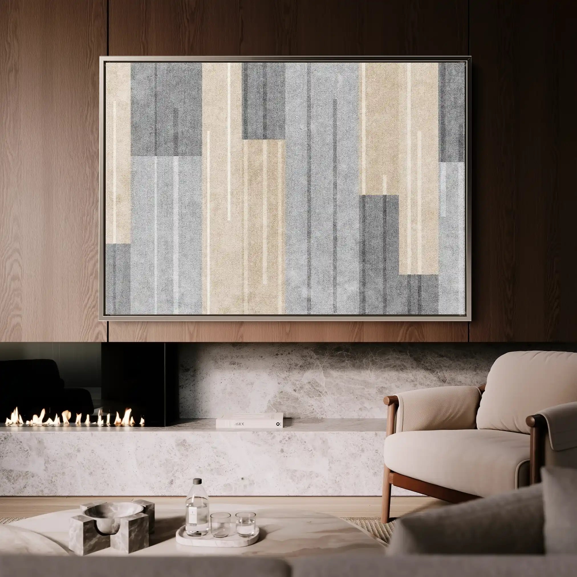 Abstract 029 Canvas Art 60 x 40 cm / Stretched on hidden frame