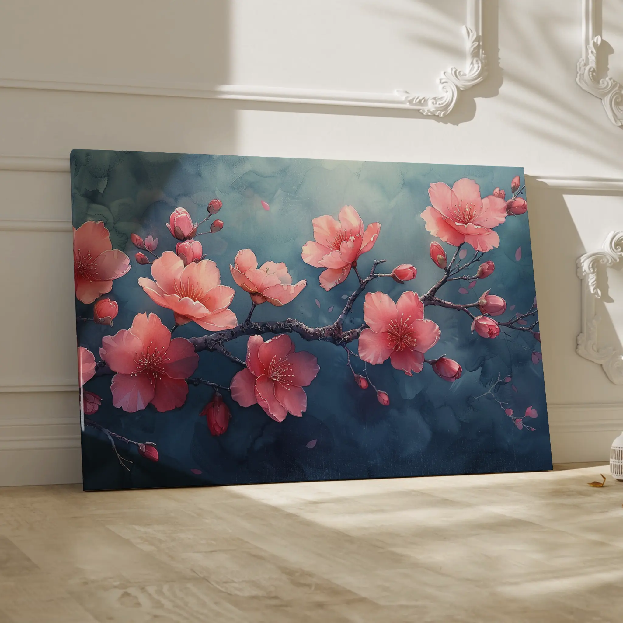 Floral Canvas Wall Art WAD029-F 90 x 60 cm / Stretched on hidden frame