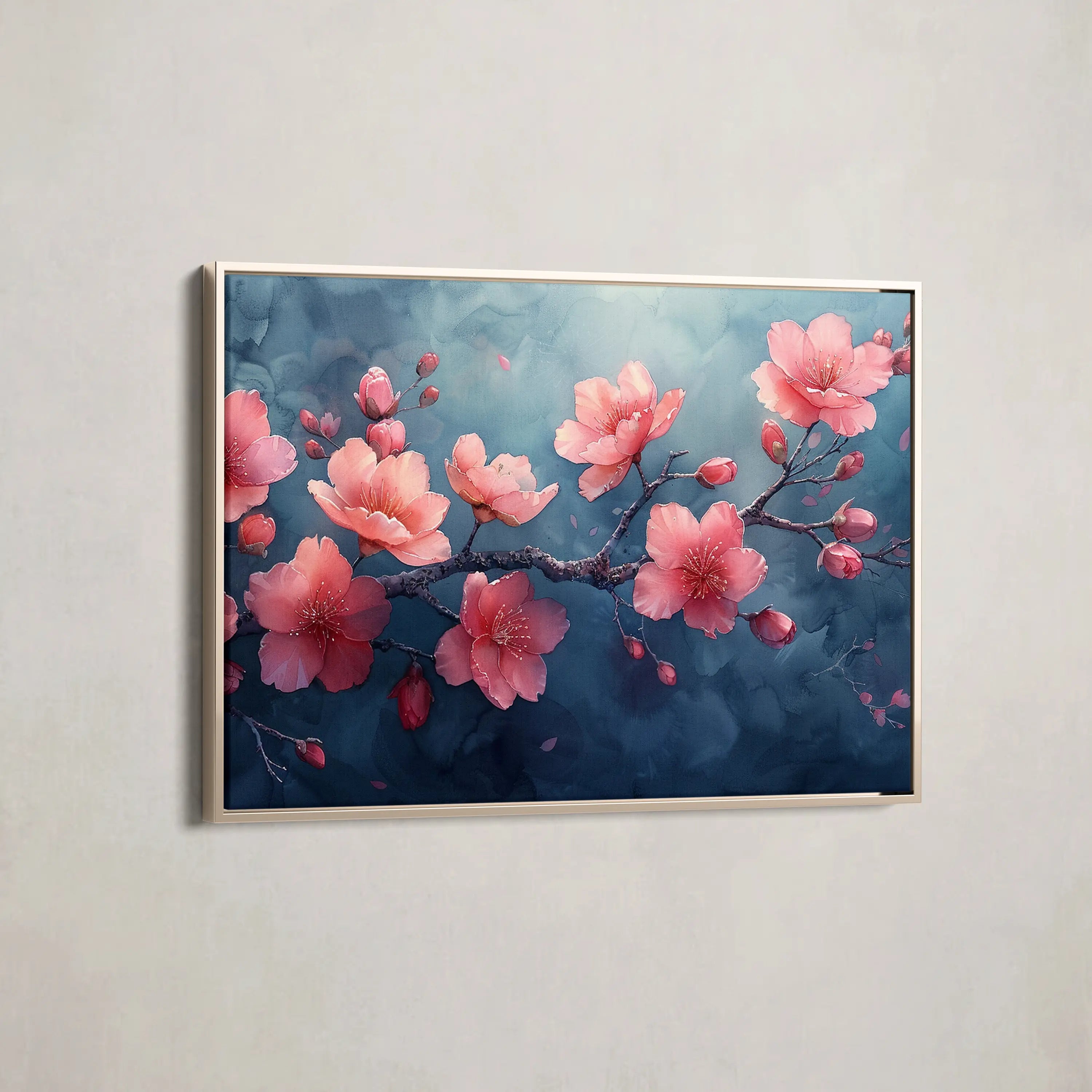 Floral Canvas Wall Art WAD029-F 90 x 60 cm / Stretched on hidden frame