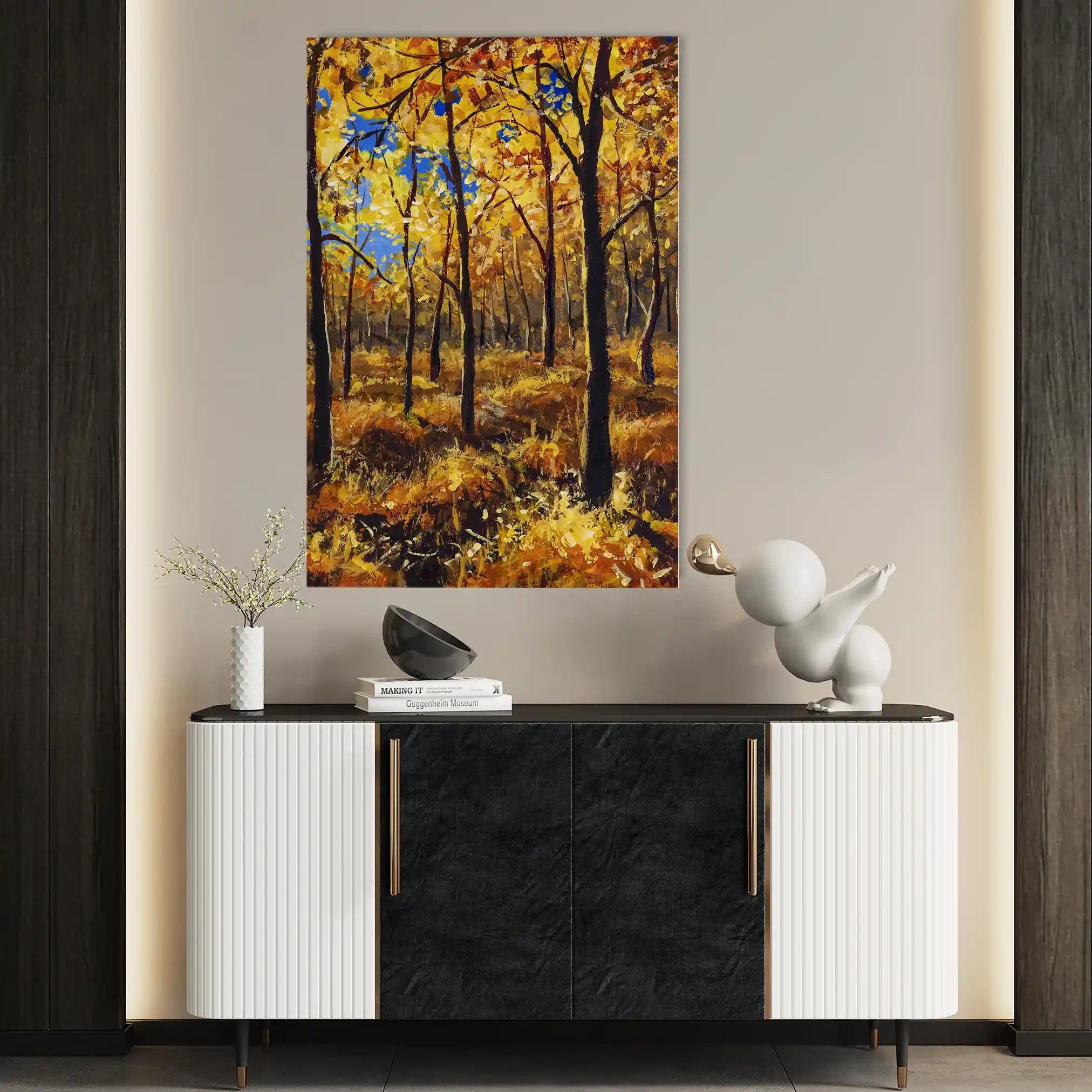 Landscape 029 Canvas Art 90 x 60 cm / Stretched on hidden frame