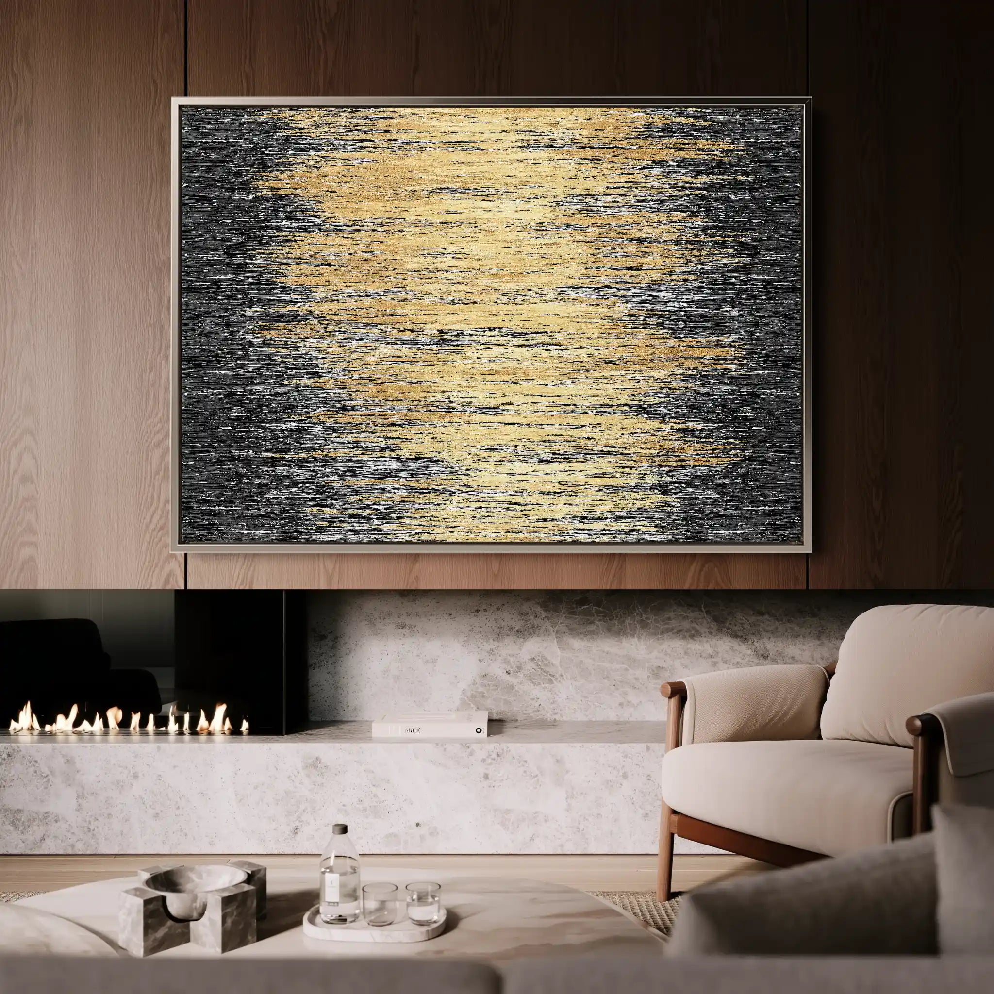 Abstract 030 Canvas Art 60 x 40 cm / Stretched on hidden frame