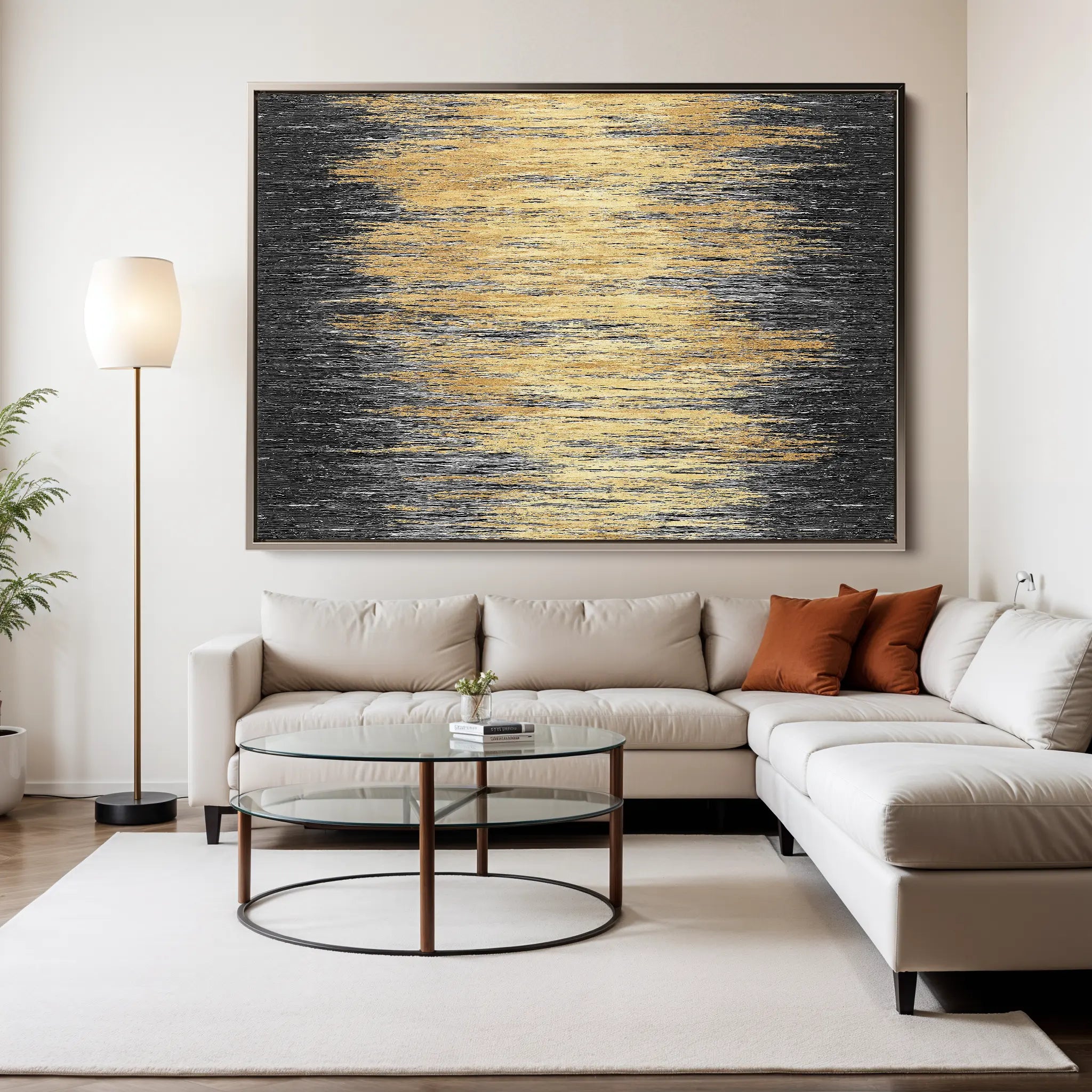 Abstract Canvas Wall Art WAD030-A 90 x 60 cm / Stretched on hidden frame