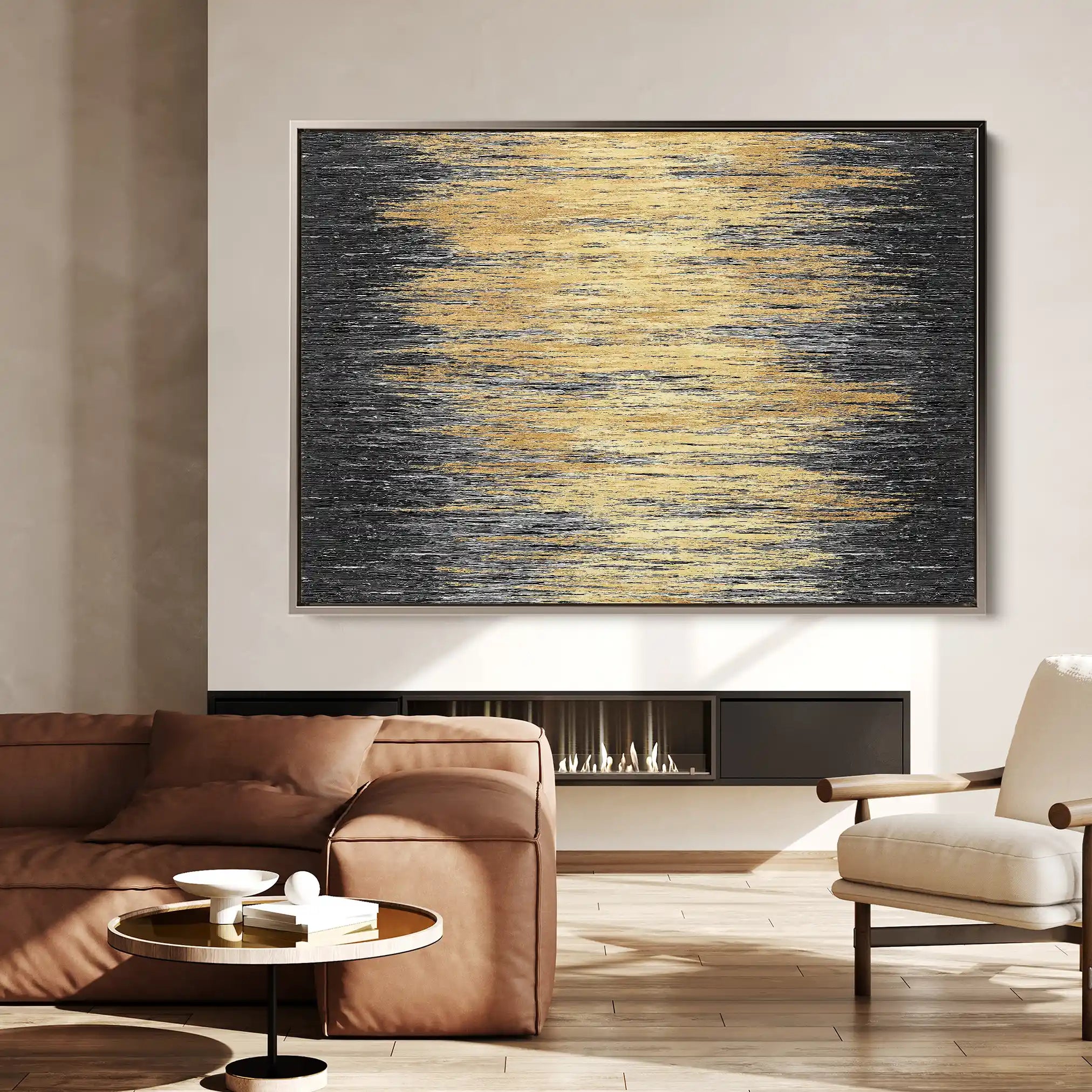 Abstract Canvas Wall Art WAD030-A 90 x 60 cm / Stretched on hidden frame