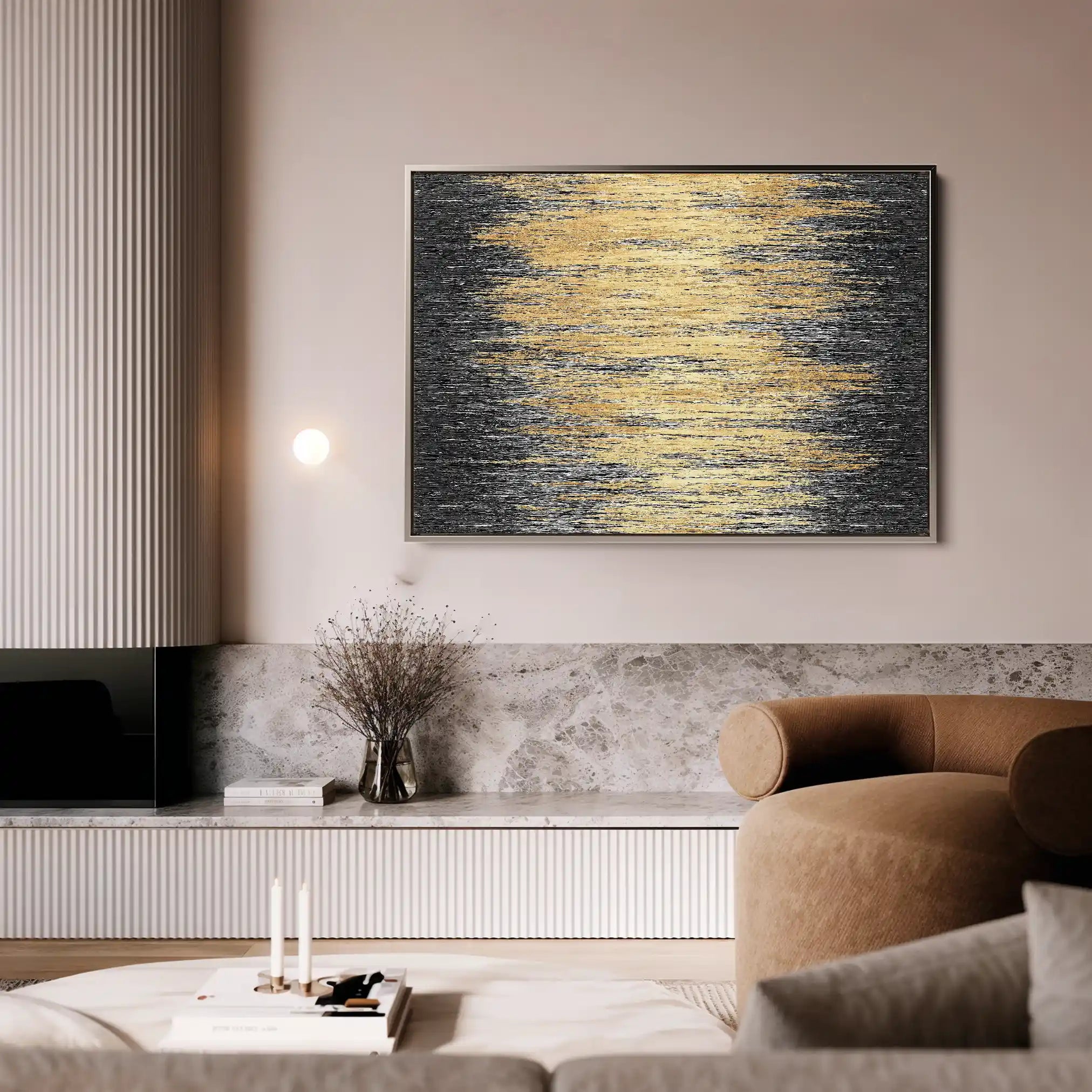 Abstract Canvas Wall Art WAD030-A 90 x 60 cm / Stretched on hidden frame