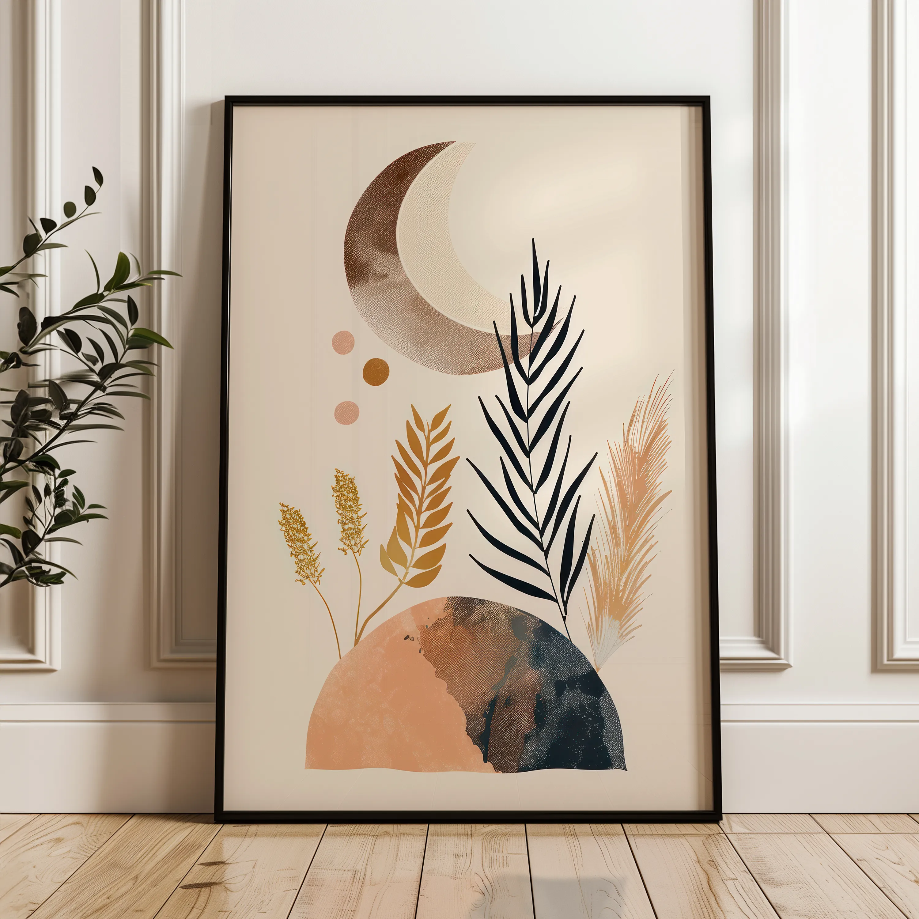 Boho Canvas Wall Art WAD030-BH 90 x 60 cm / Stretched on hidden frame