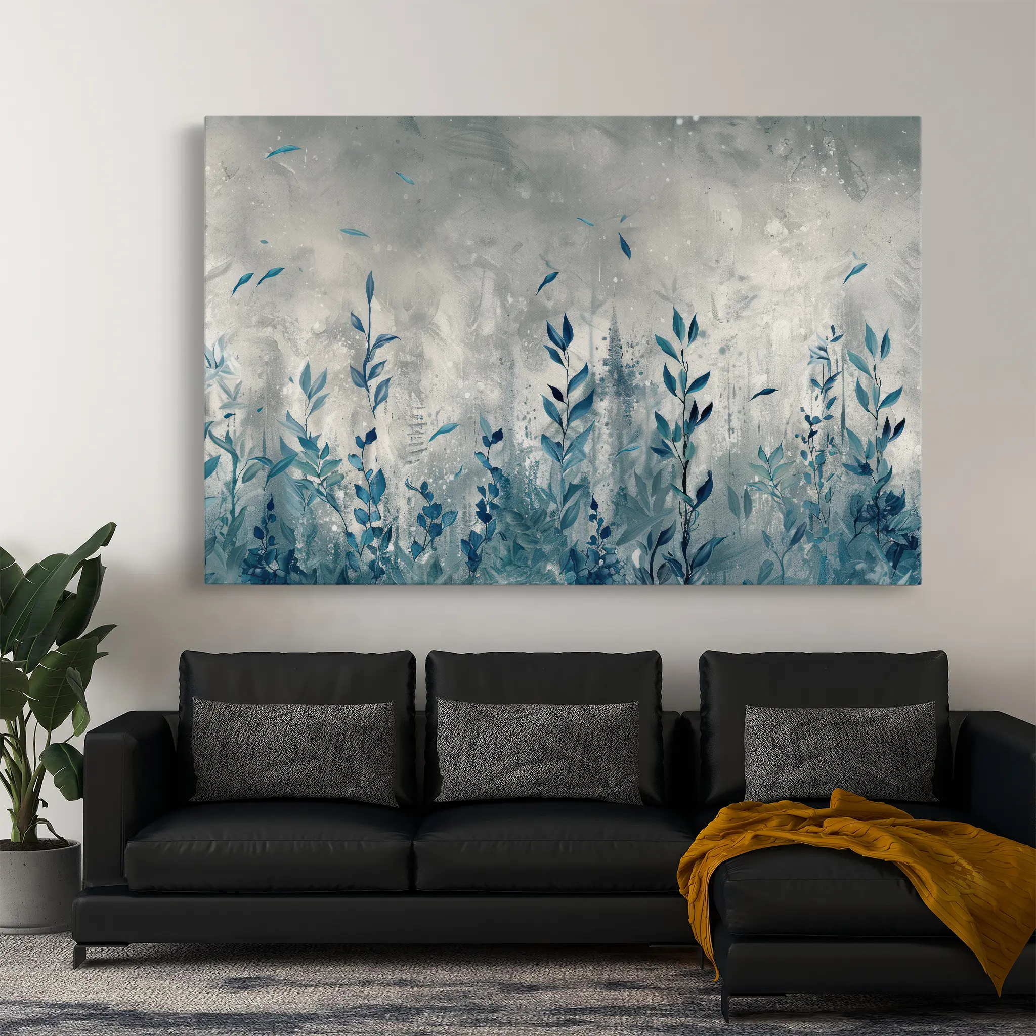 Floral Canvas Wall Art WAD030-F 90 x 60 cm / Stretched on hidden frame