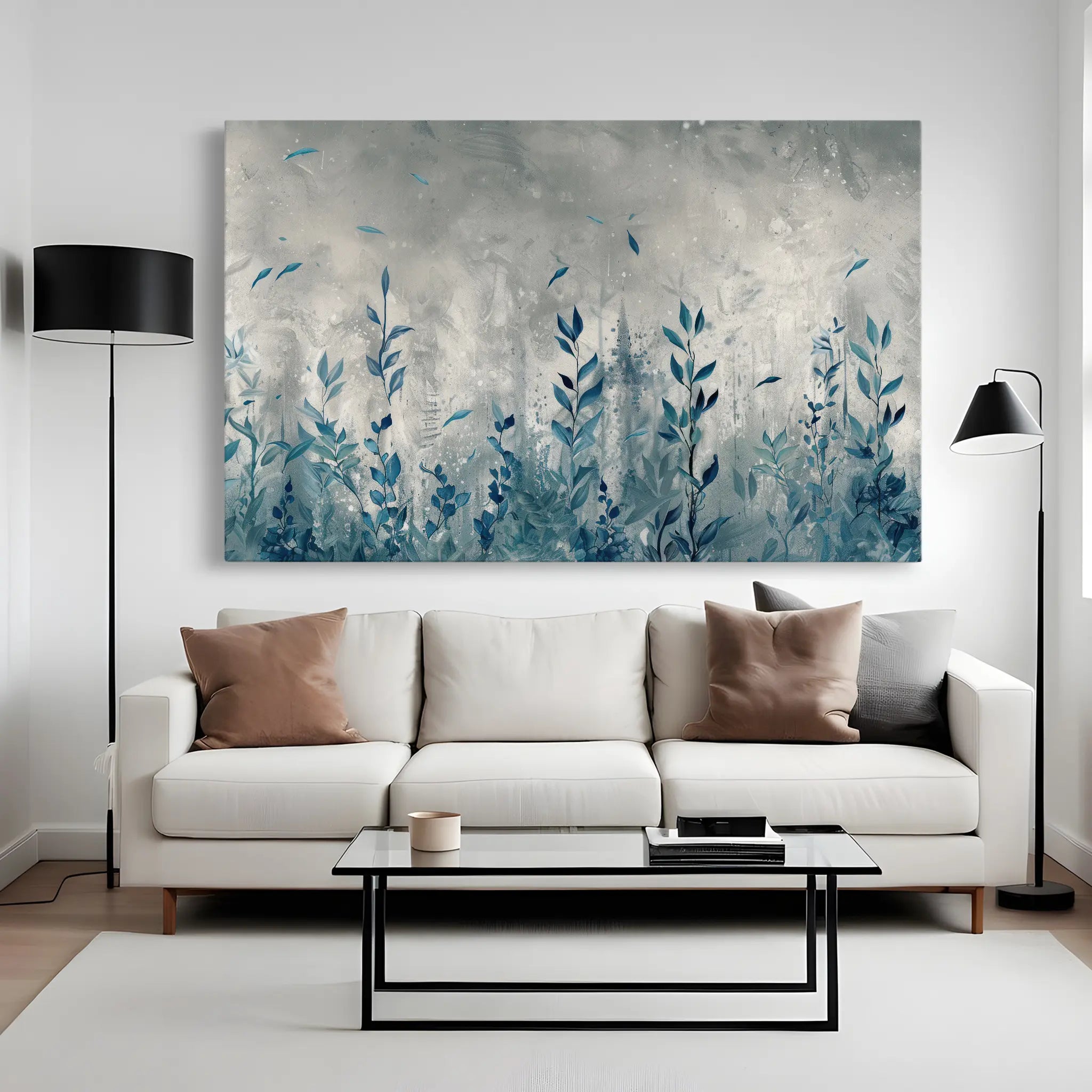 Floral Canvas Wall Art WAD030-F 90 x 60 cm / Stretched on hidden frame