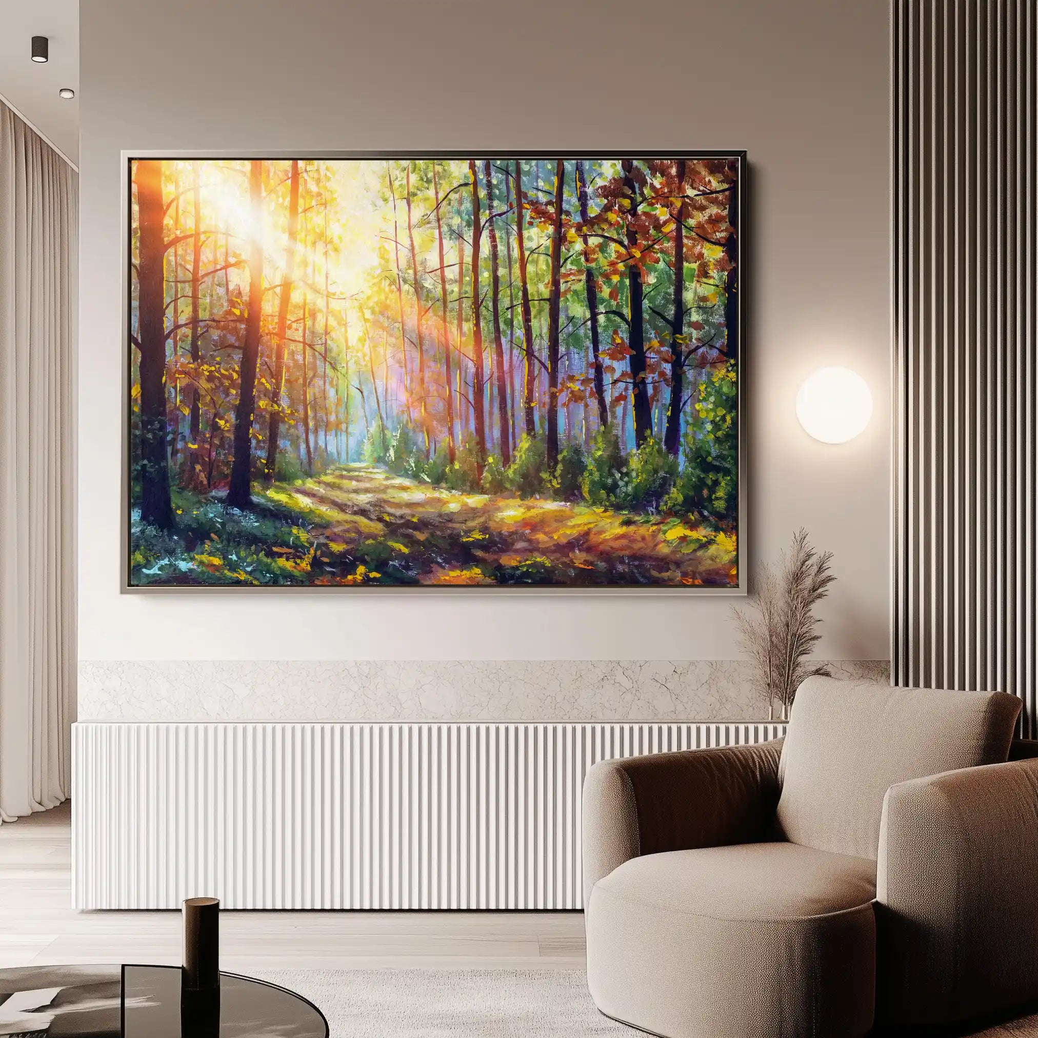 Landscape 030 Canvas Art 90 x 60 cm / Stretched on hidden frame