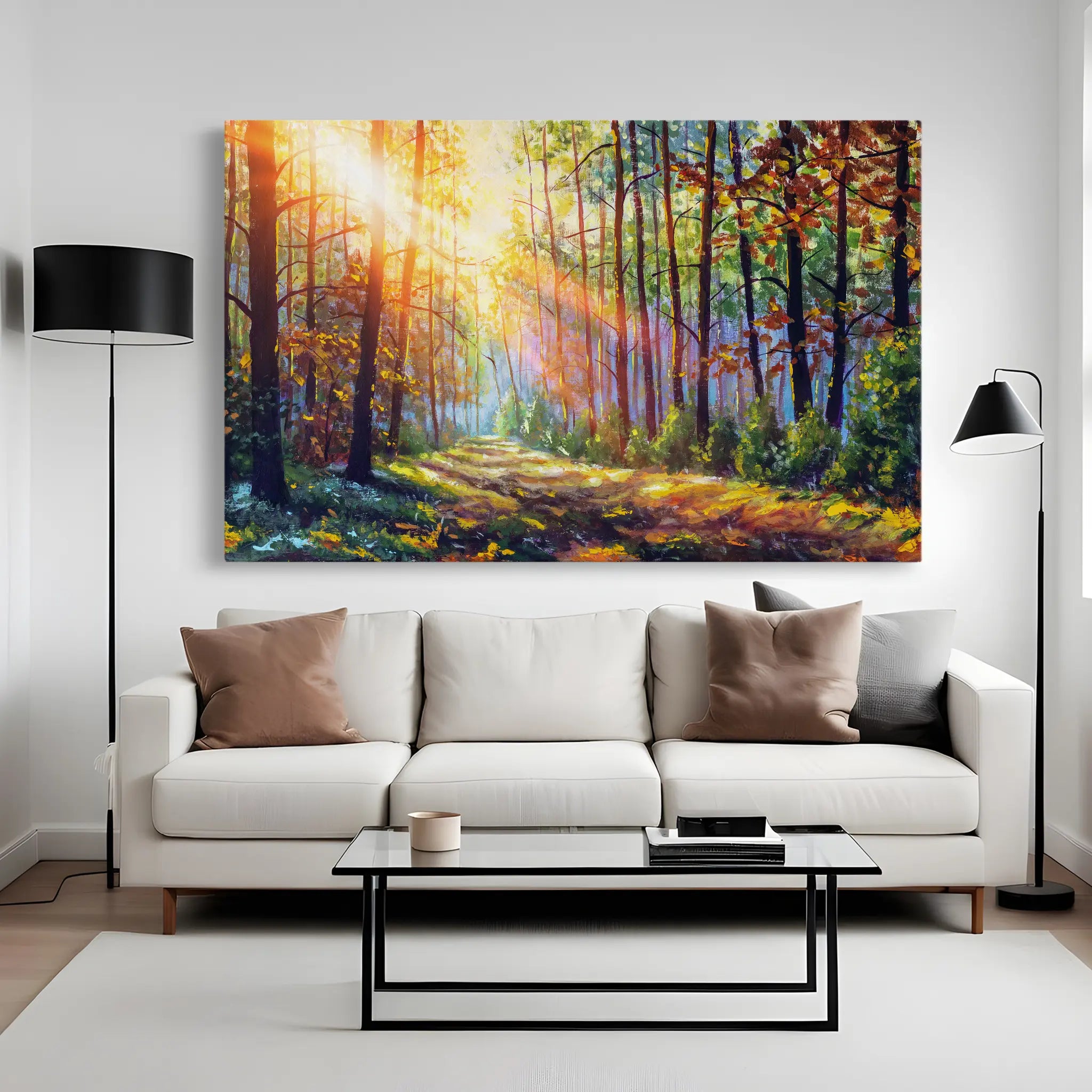 Landscape Canvas Wall Art WAD030-L 90 x 60 cm / Stretched on hidden frame