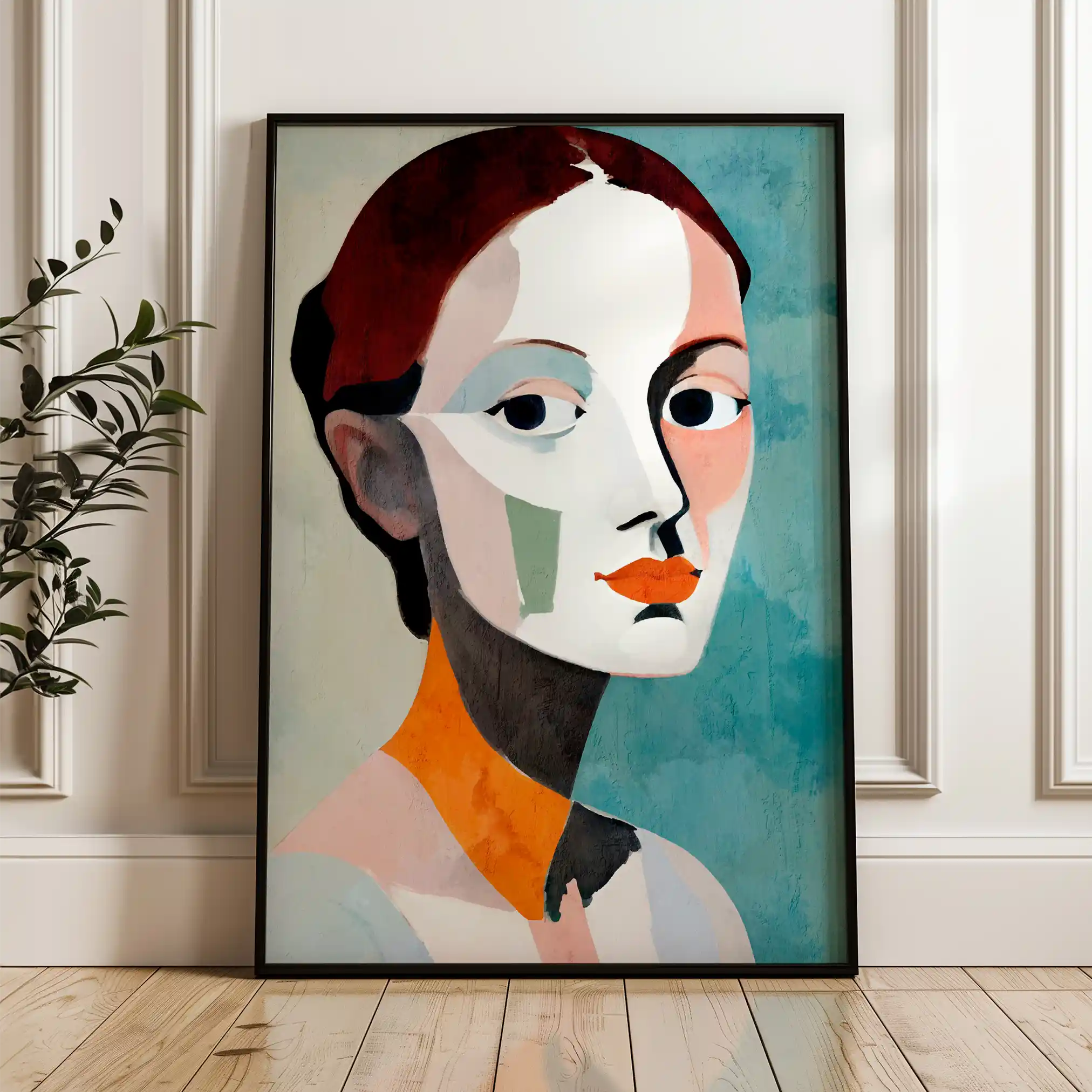 Portrait 030 Canvas Art 90 x 60 cm / Stretched on hidden frame
