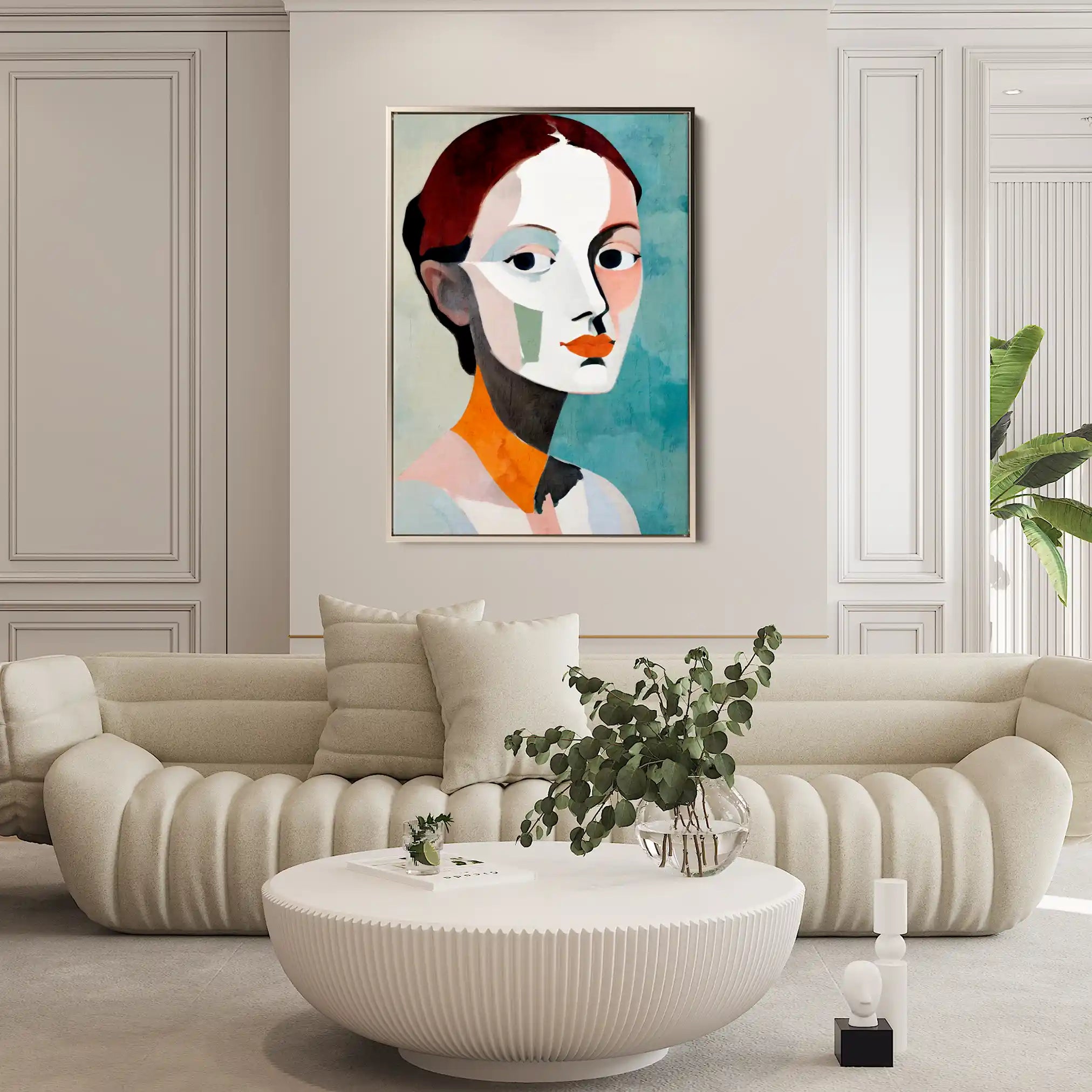 Portrait 030 Canvas Art 90 x 60 cm / Stretched on hidden frame