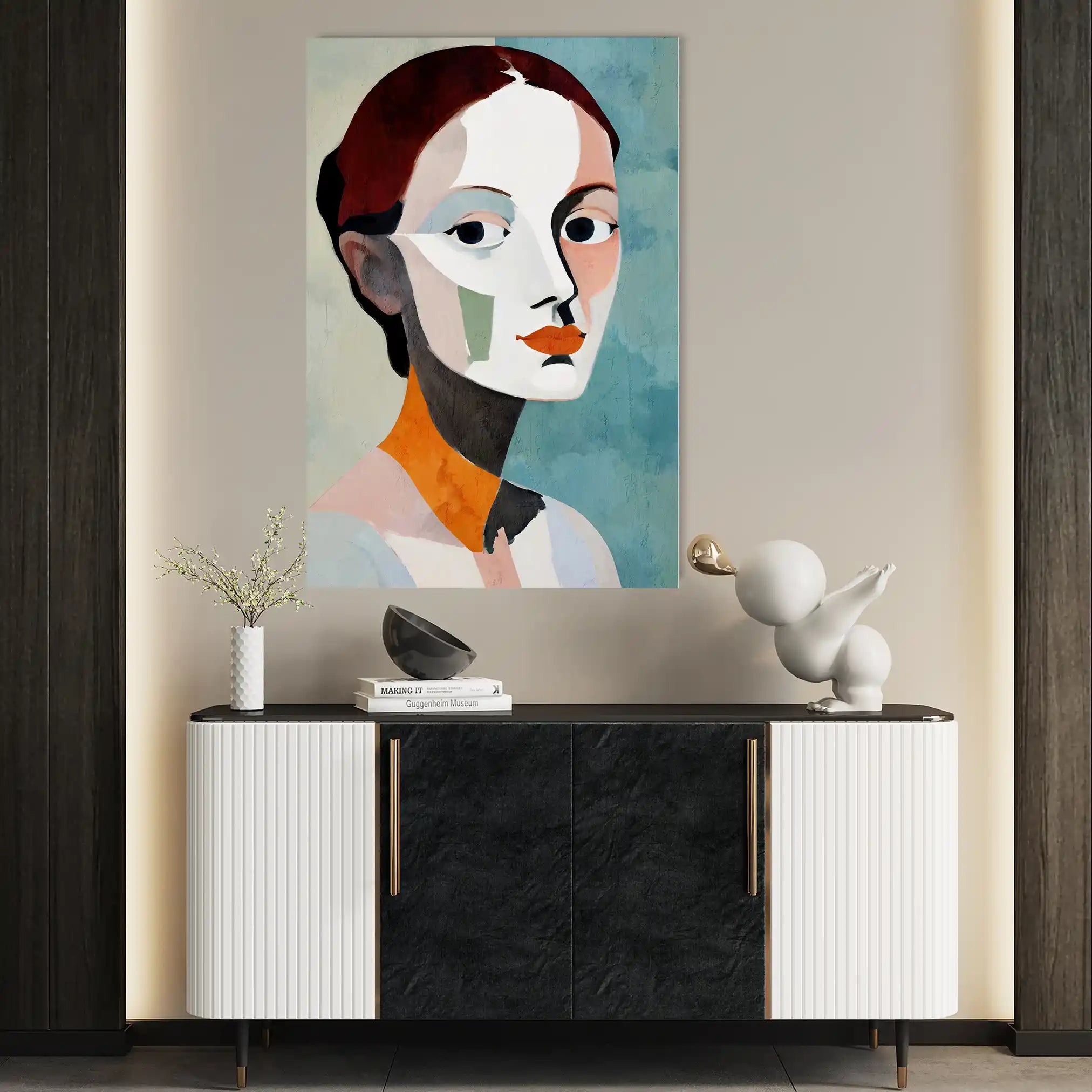 Portrait 030 Canvas Art 90 x 60 cm / Stretched on hidden frame
