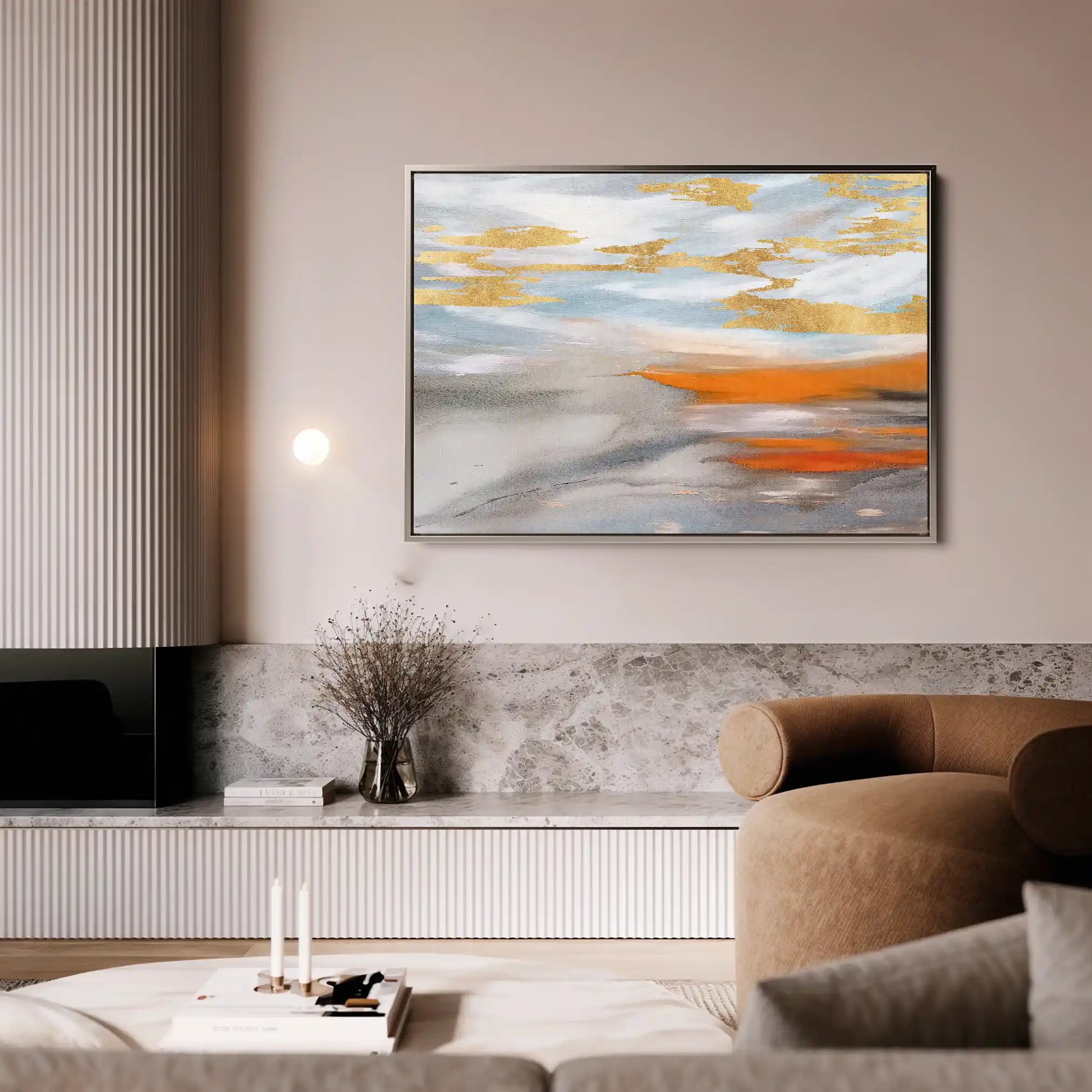 Abstract Canvas Wall Art WAD031-A 90 x 60 cm / Stretched on hidden frame