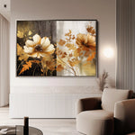 Floral Canvas Wall Art WAD031-F 90 x 60 cm / Stretched on hidden frame