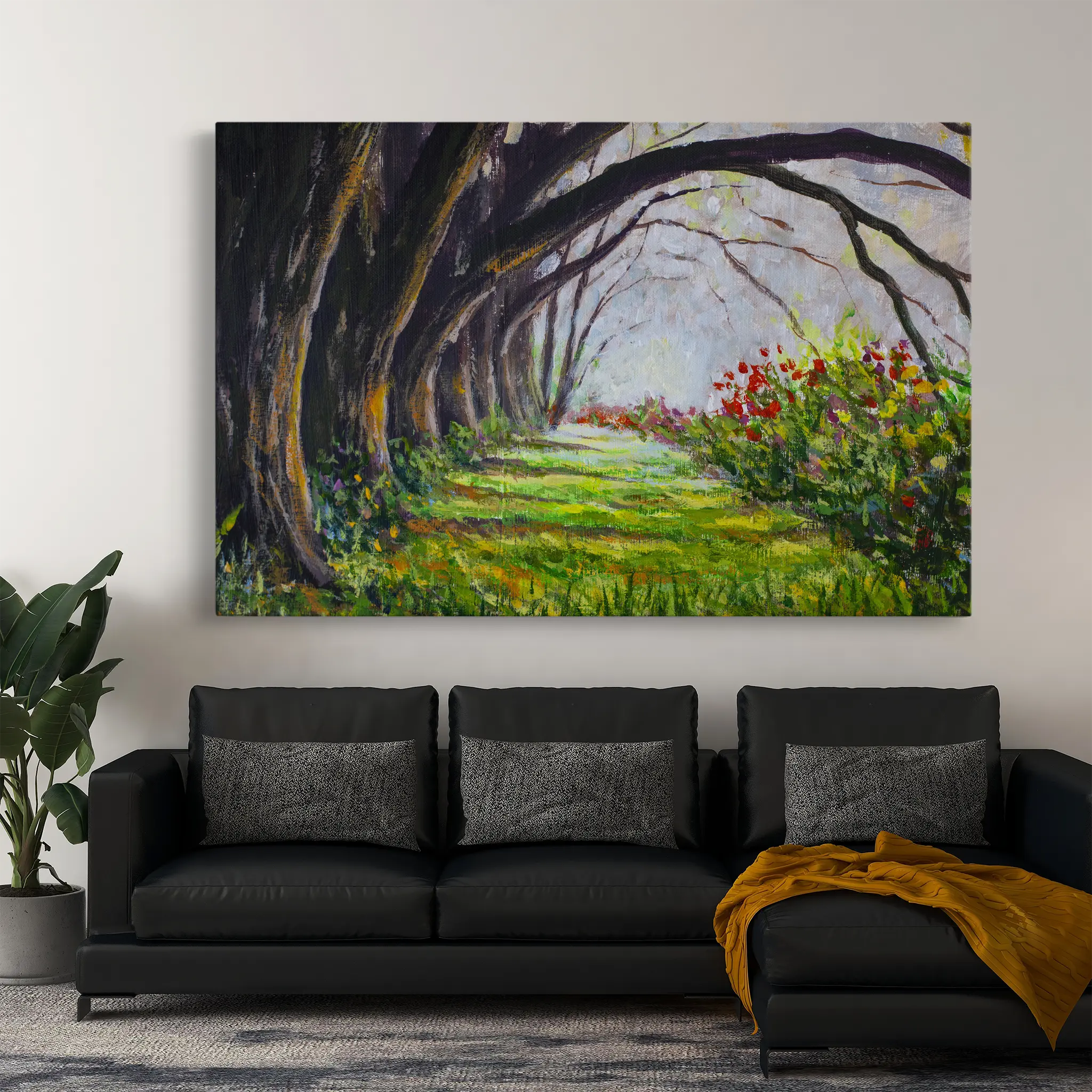 Landscape Canvas Wall Art WAD031-L 90 x 60 cm / Stretched on hidden frame