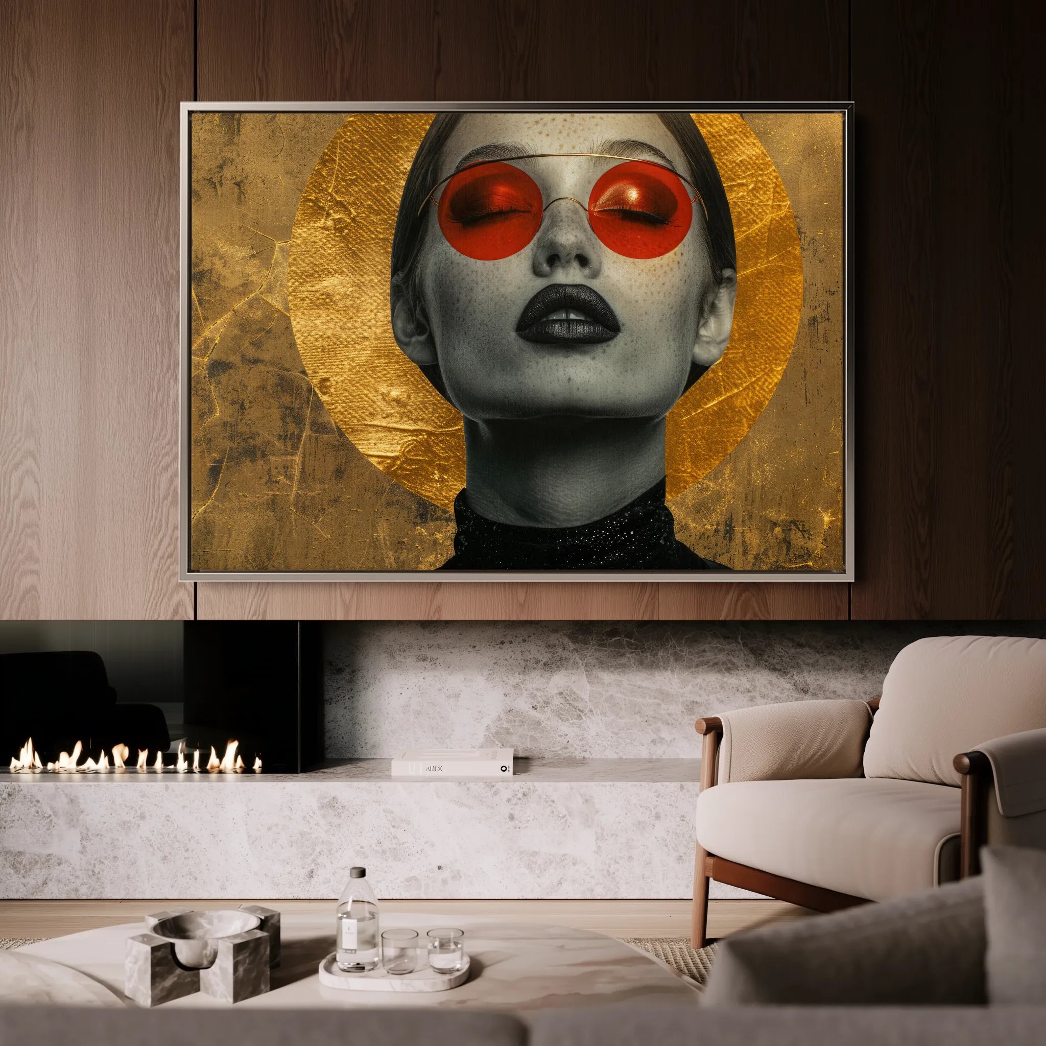 Portrait Canvas Wall Art WAD031-P 90 x 60 cm / Stretched on hidden frame