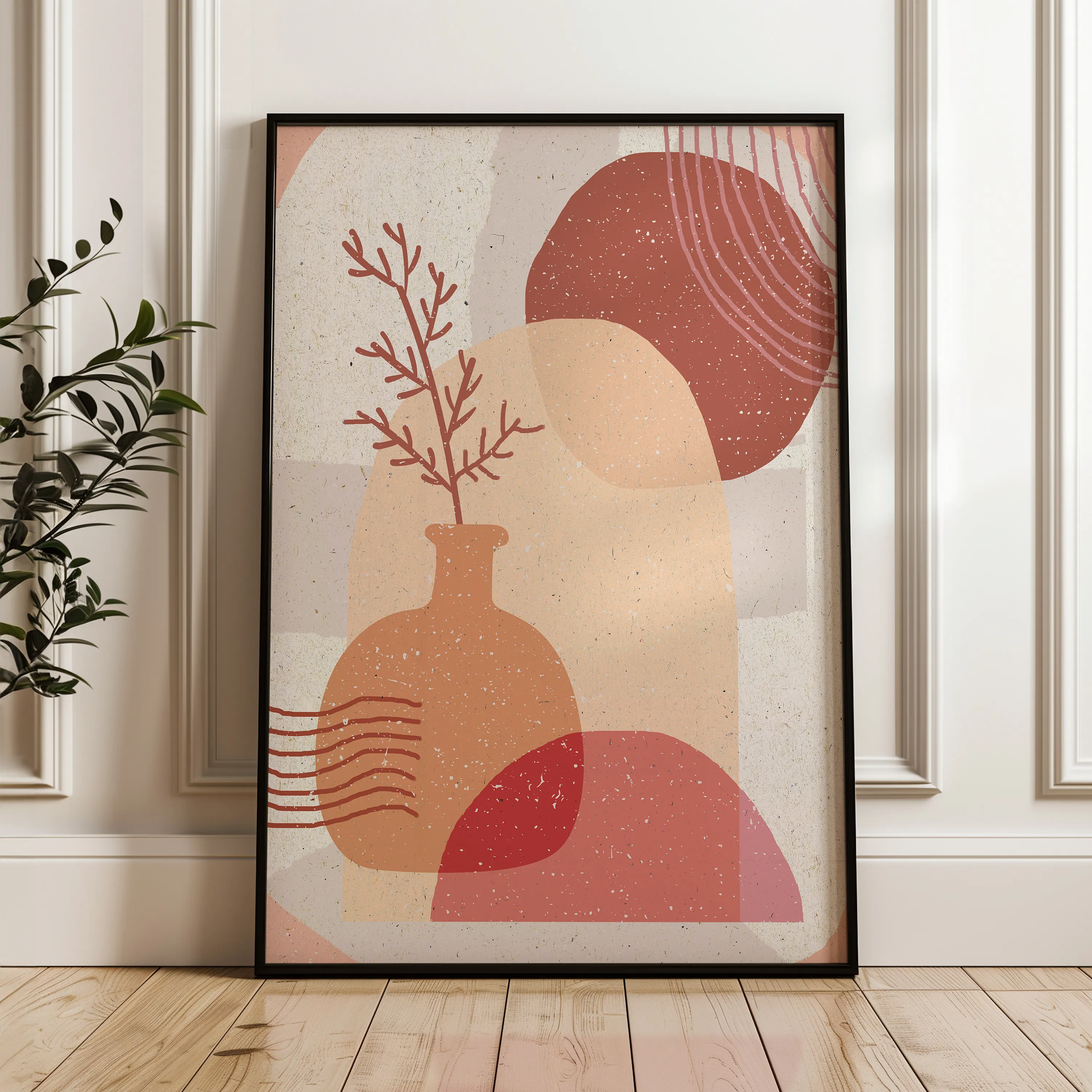 Boho Canvas Wall Art WAD032-BH 90 x 60 cm / Stretched on hidden frame